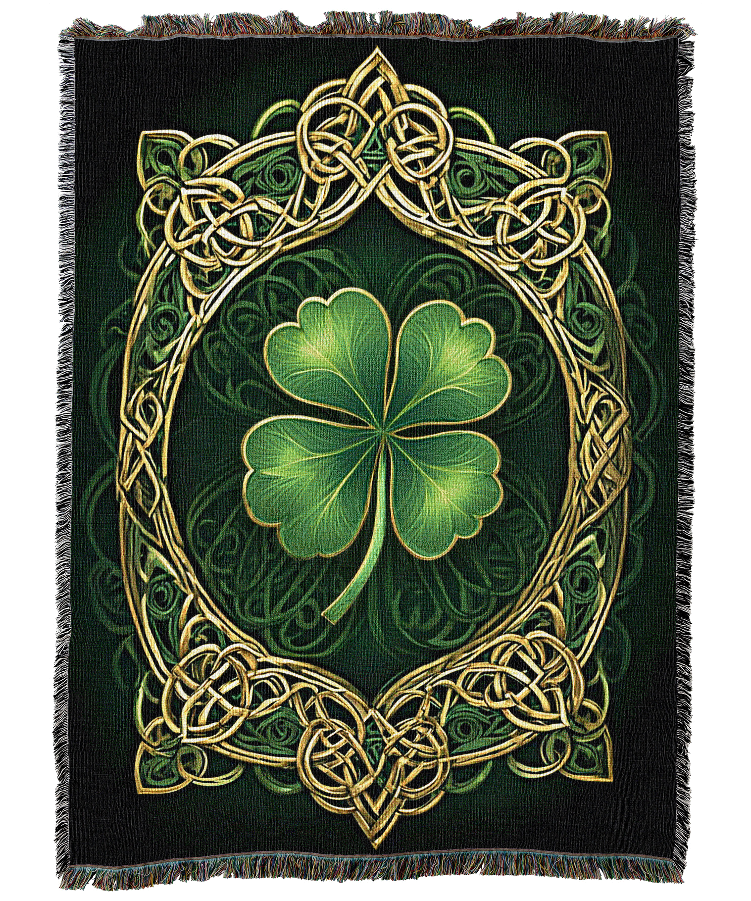 Gilded Clover Frame Blanket