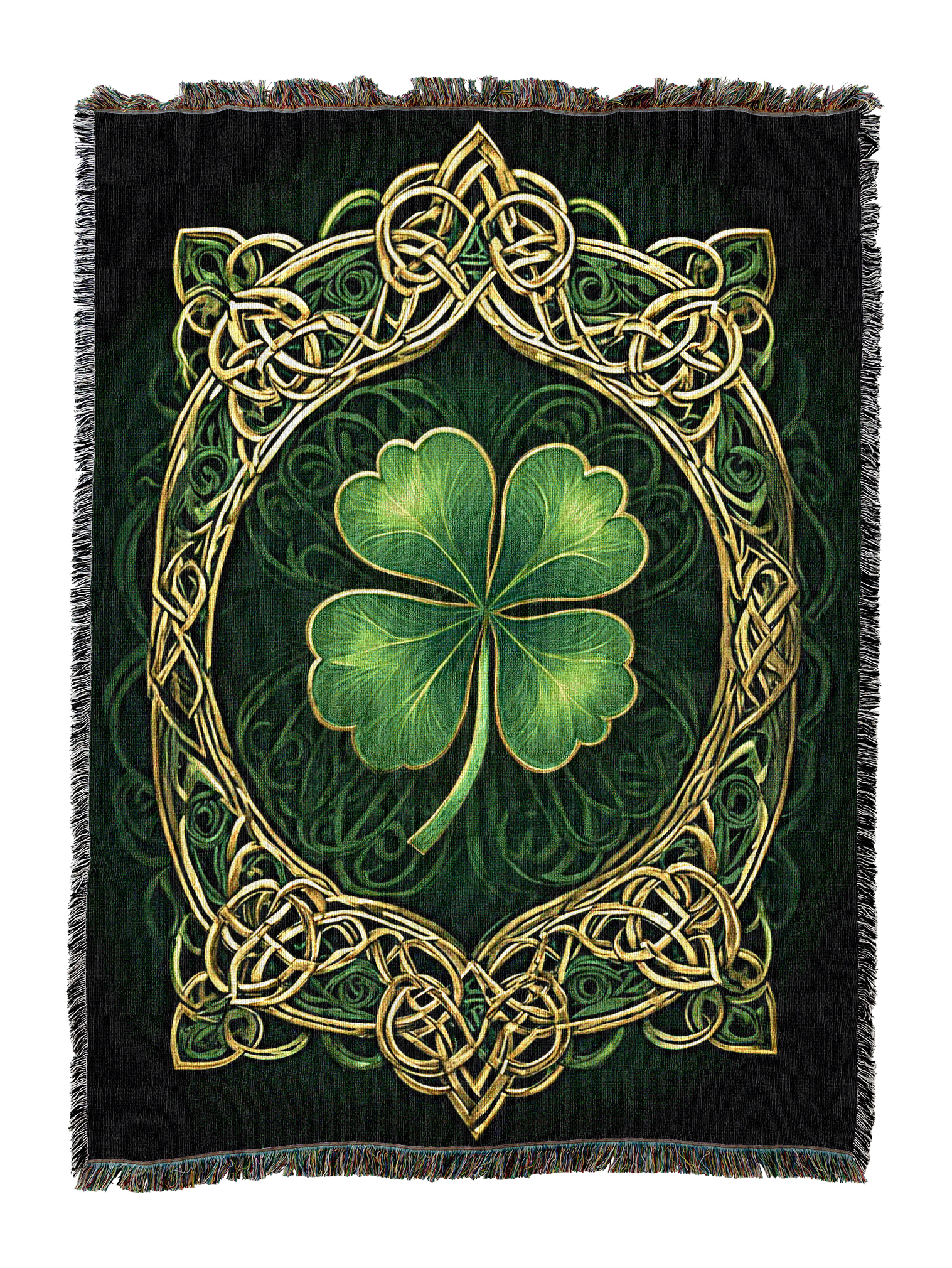 Gilded Clover Frame Blanket