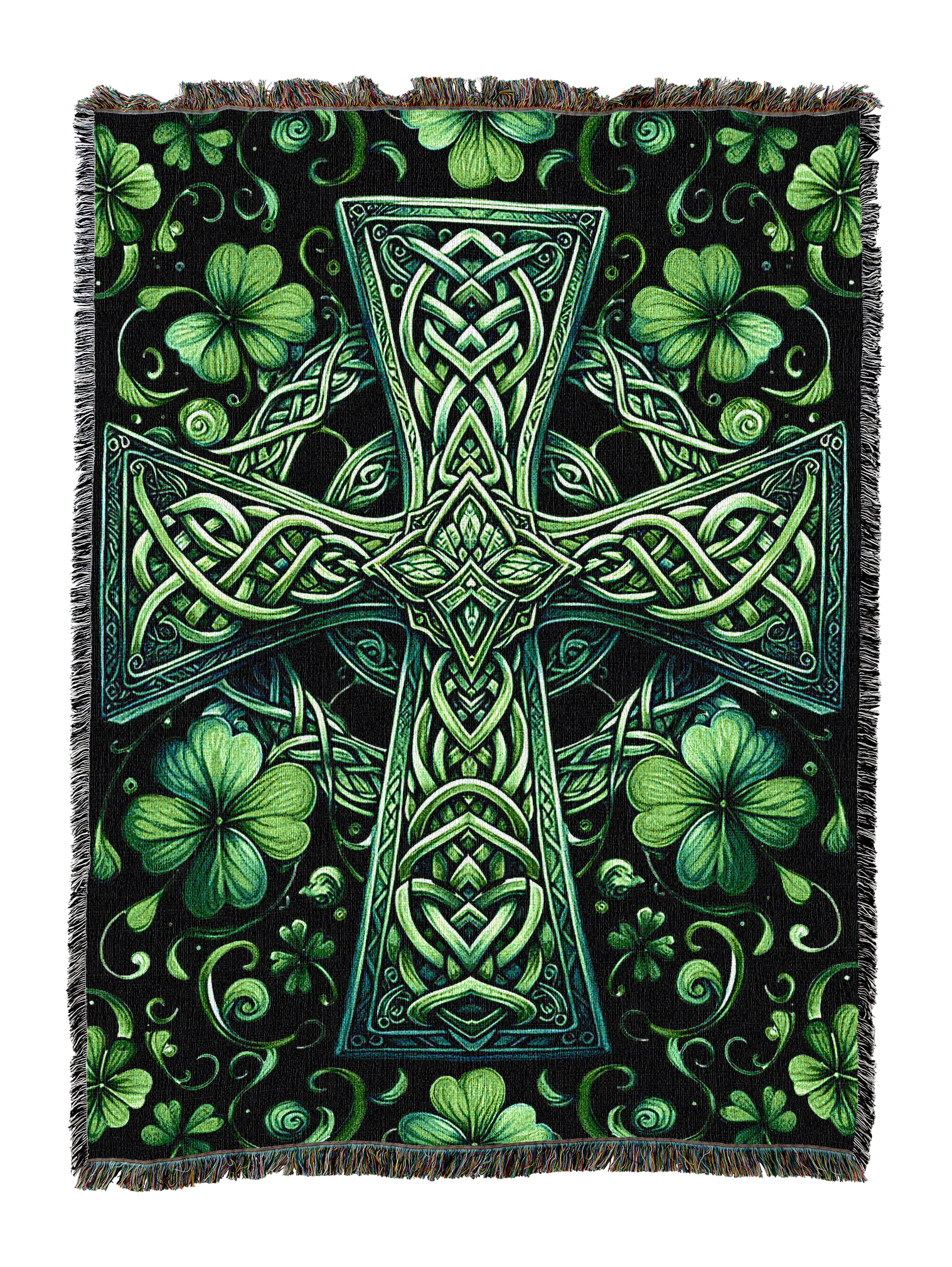 Celtic Shamrocks Blanket