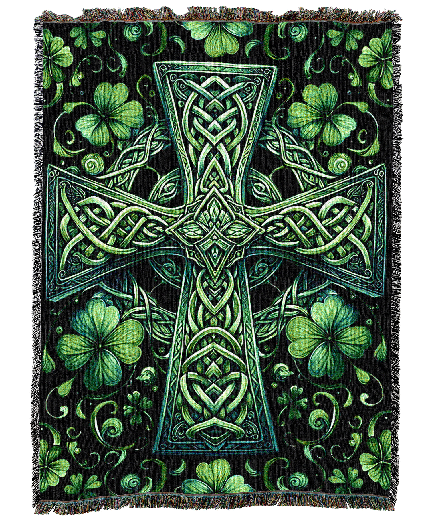 Celtic Shamrocks Blanket
