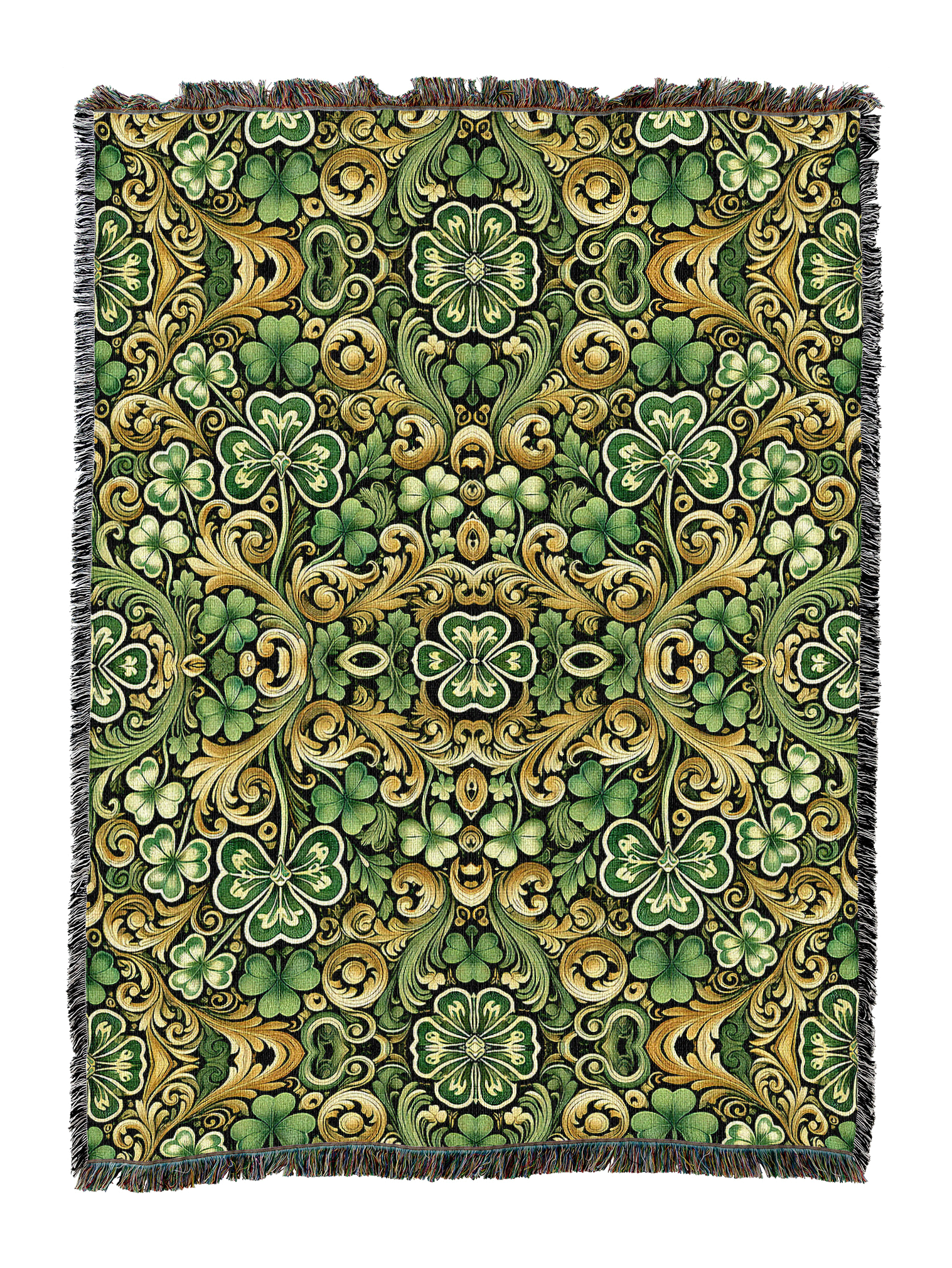 Arts And Crafts Clover Pattern Blanket