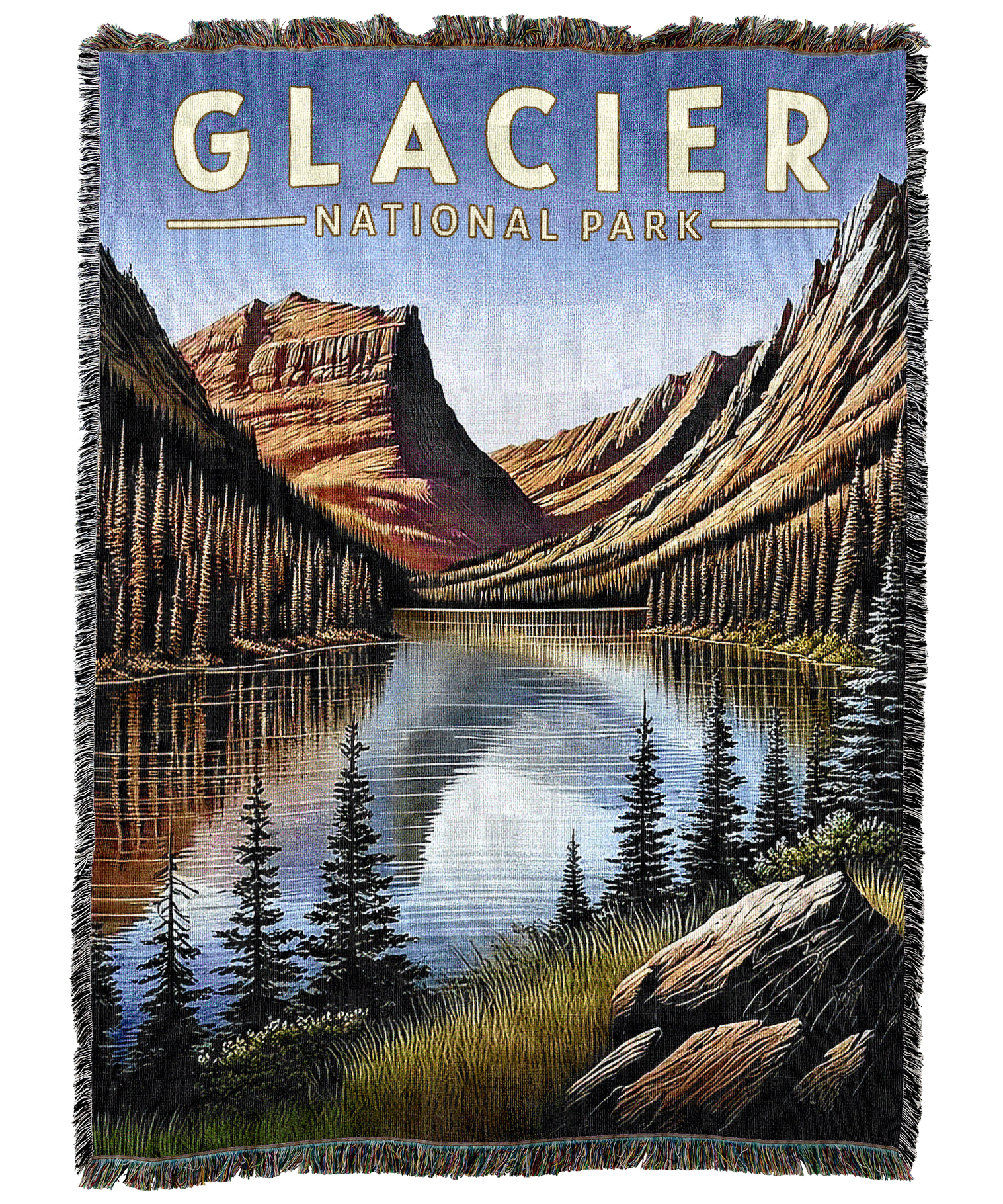 Glacier National Park Blanket