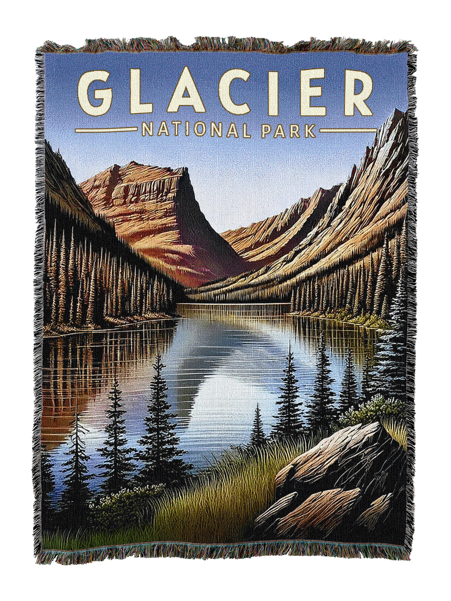 Glacier National Park Blanket