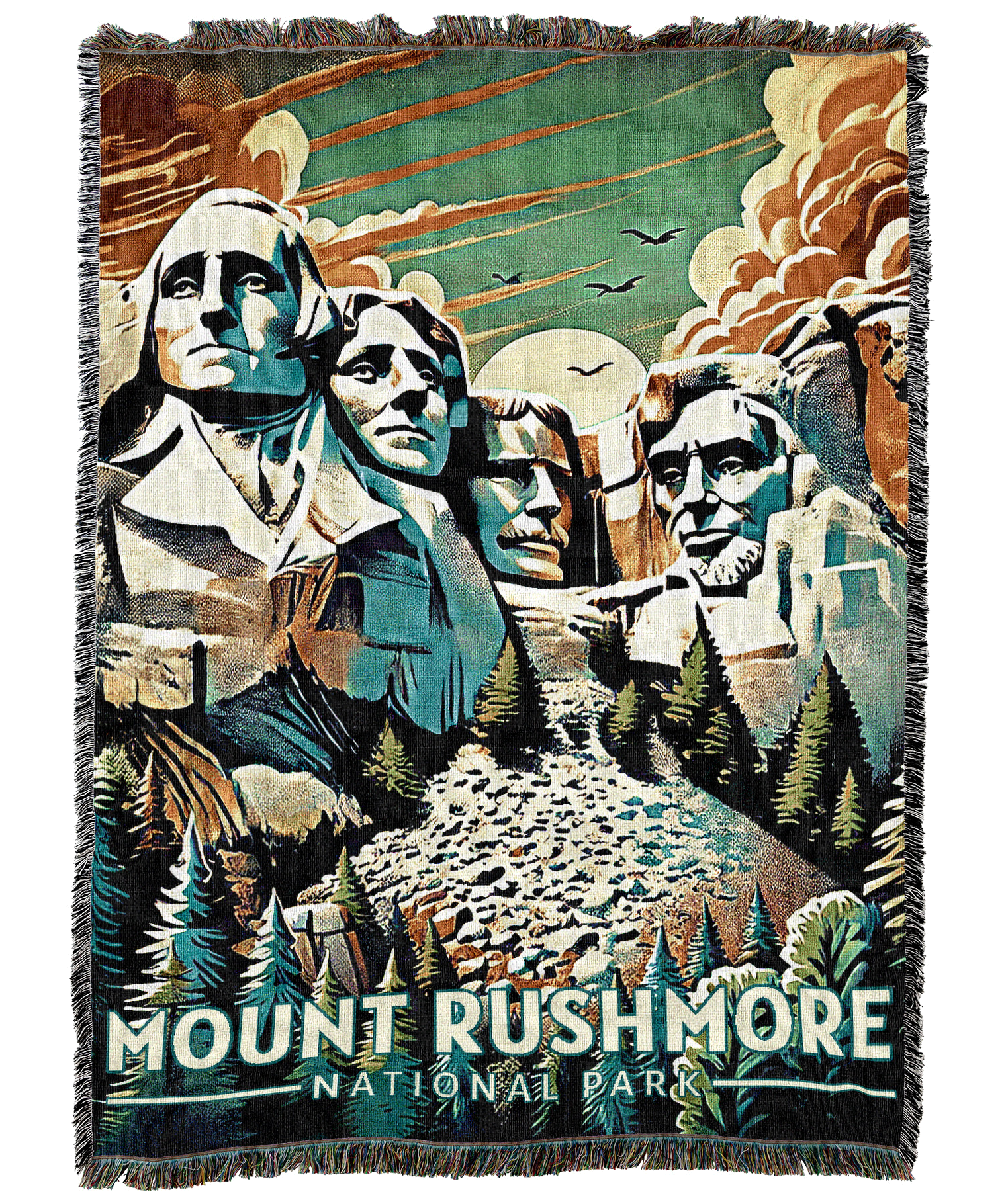 Mt Rushmore National Park Blanket
