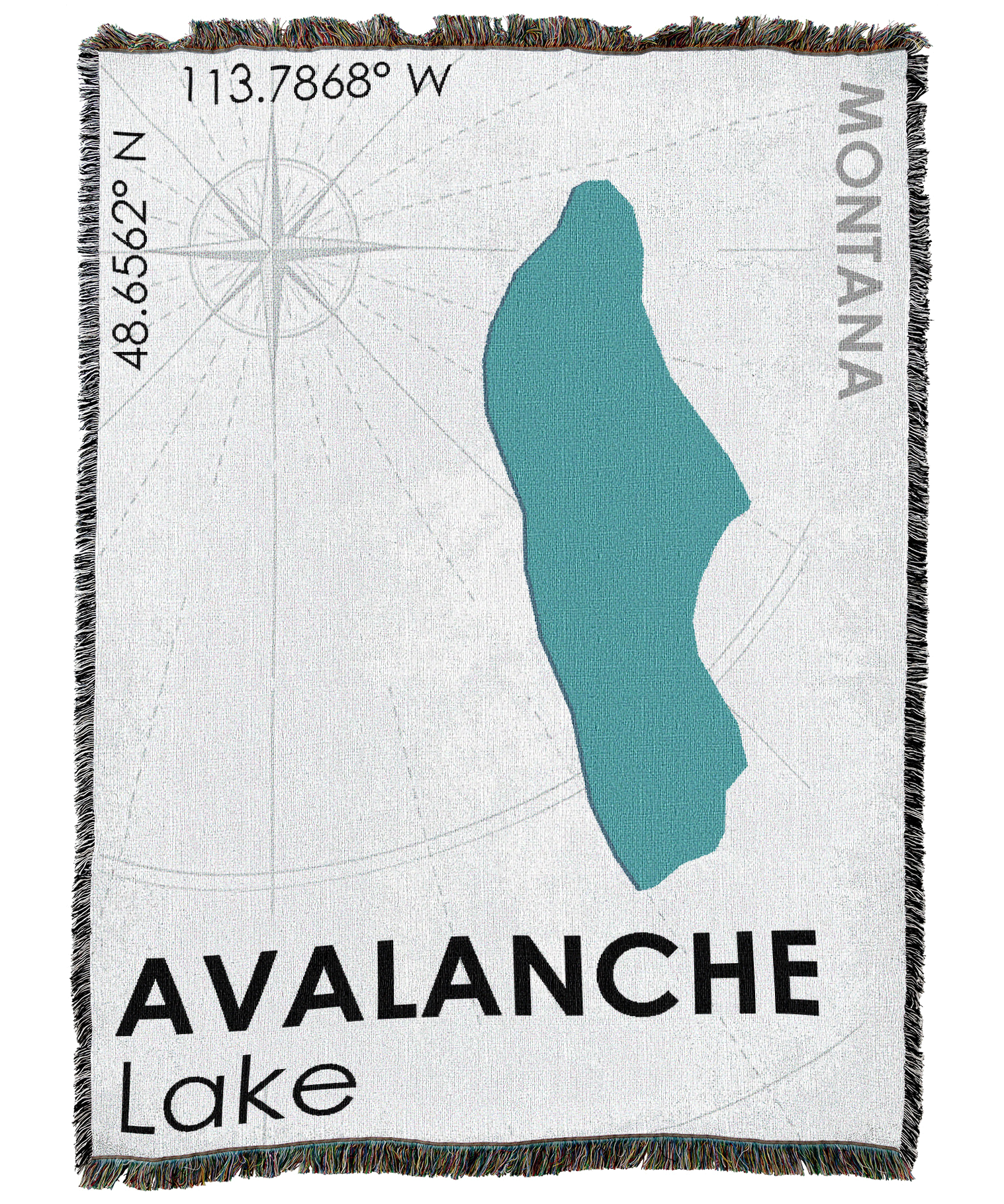 Avalanche Lake MT Blanket