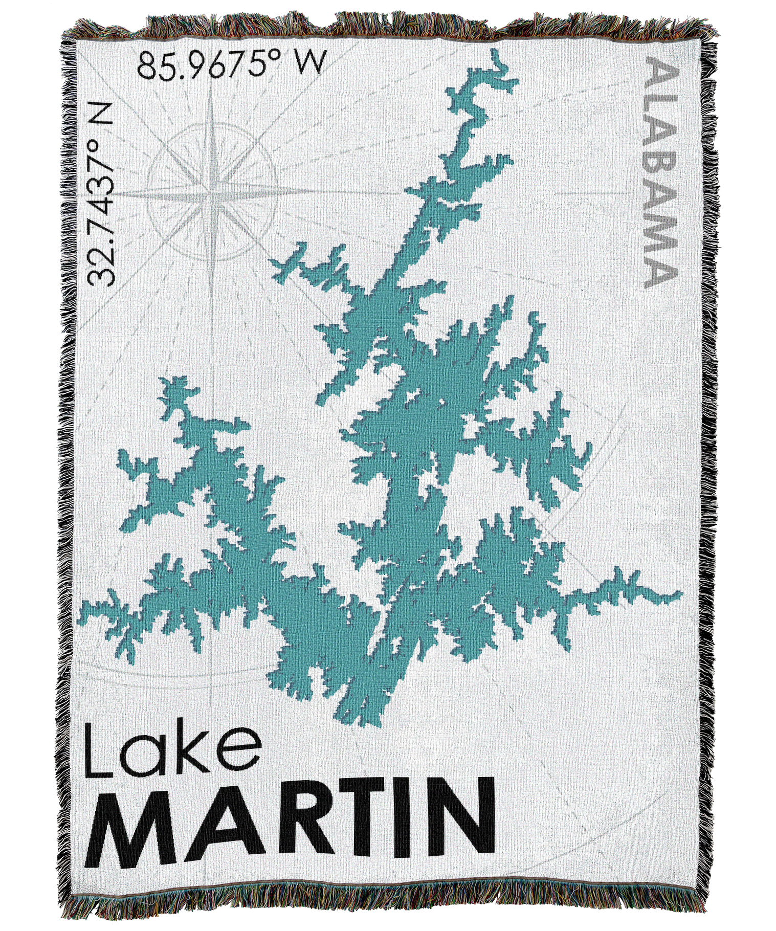 Lake Martin AL Blanket