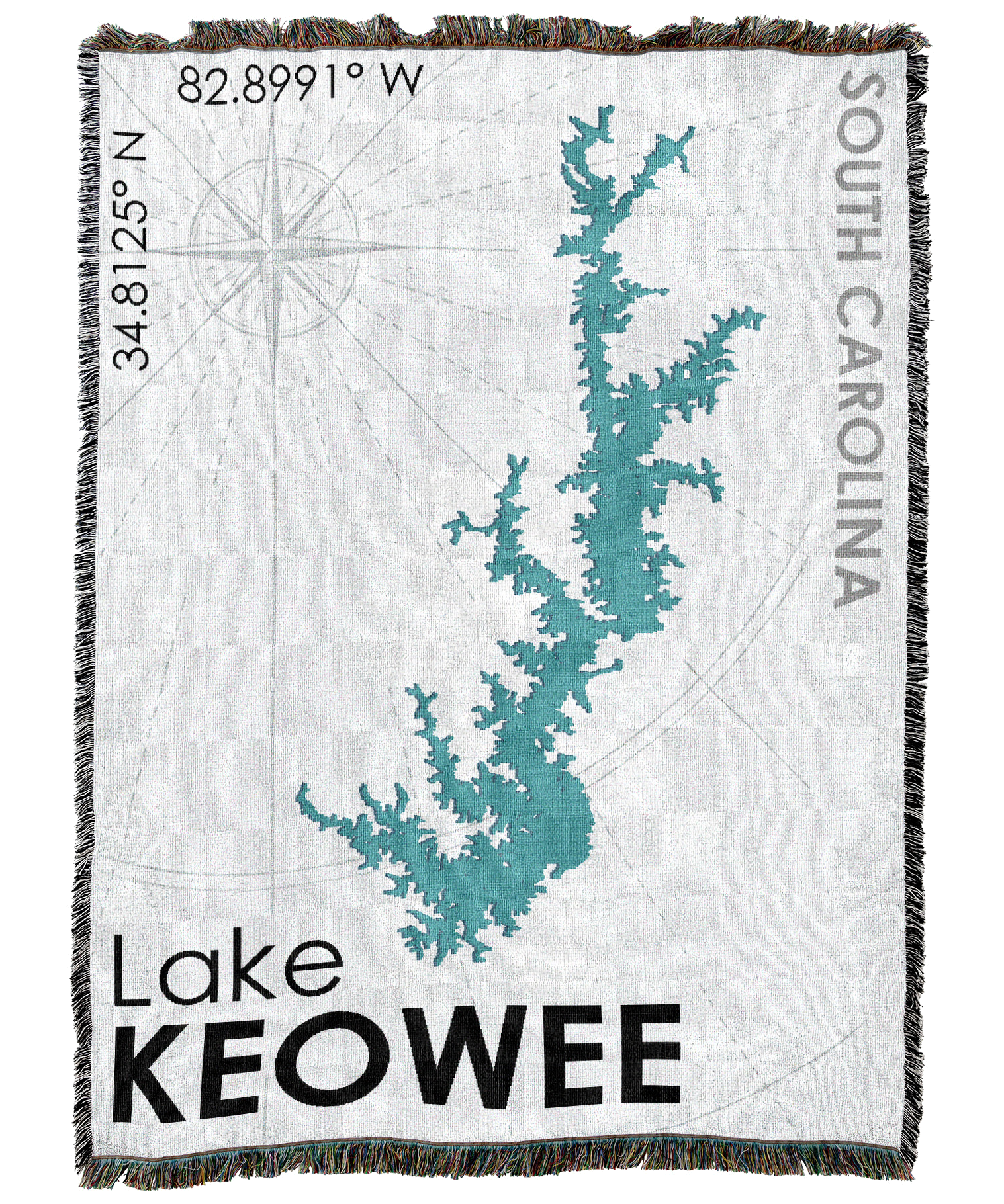 Lake Keowee SC Blanket