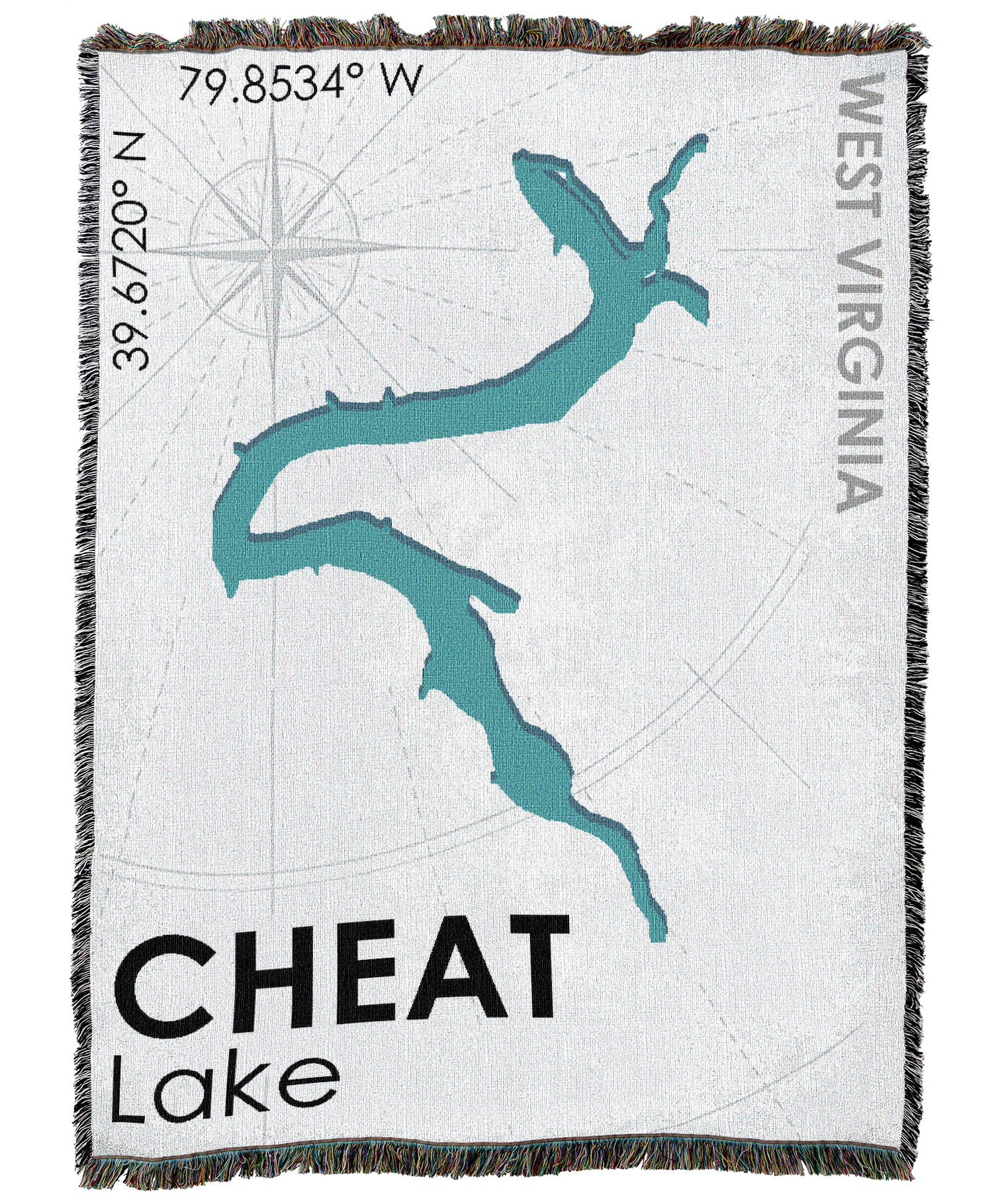 Cheat Lake WV Blanket