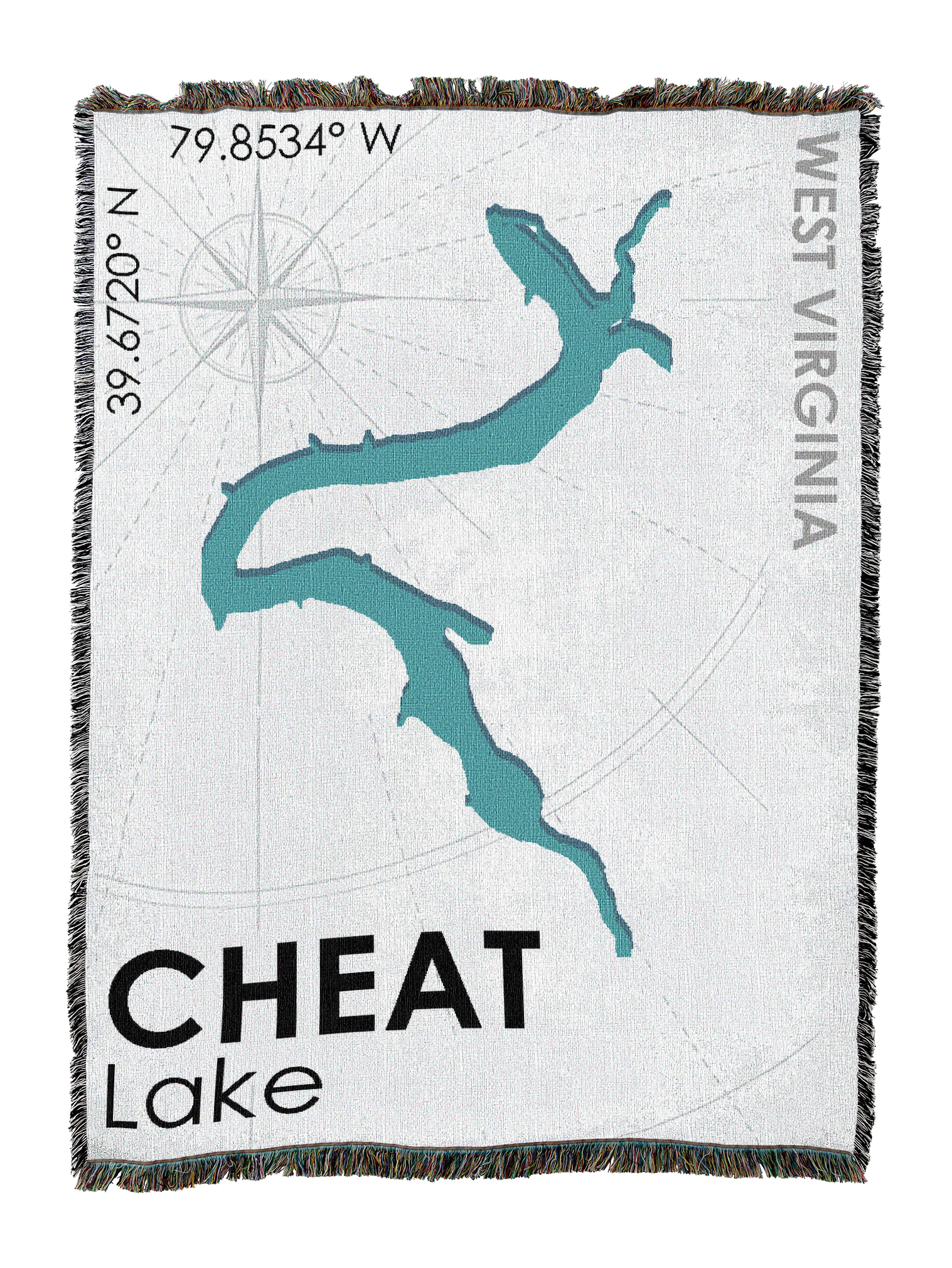Cheat Lake WV Blanket