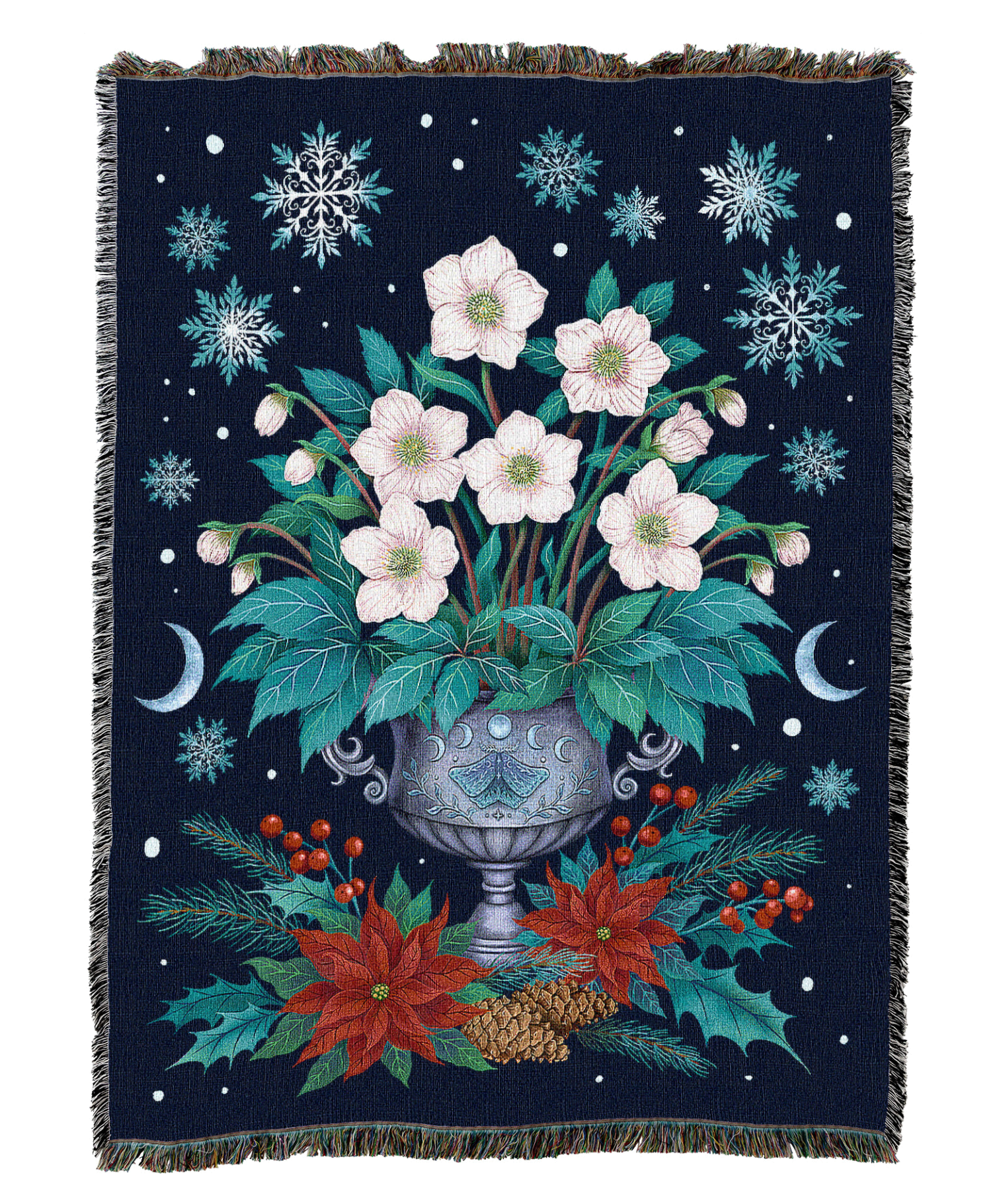 Christmas Rose Blanket