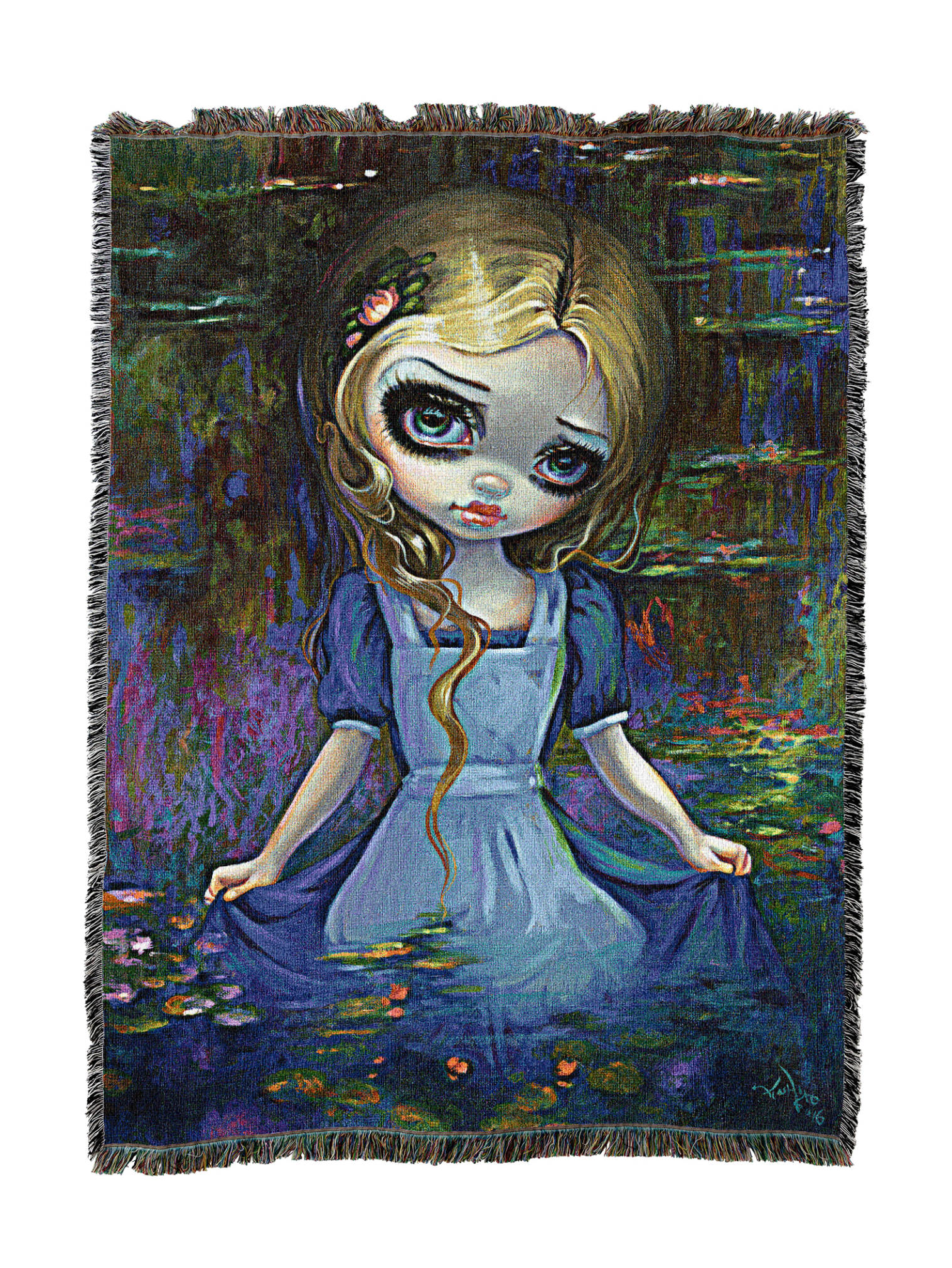 Alice In Monets Waterlilies Blanket