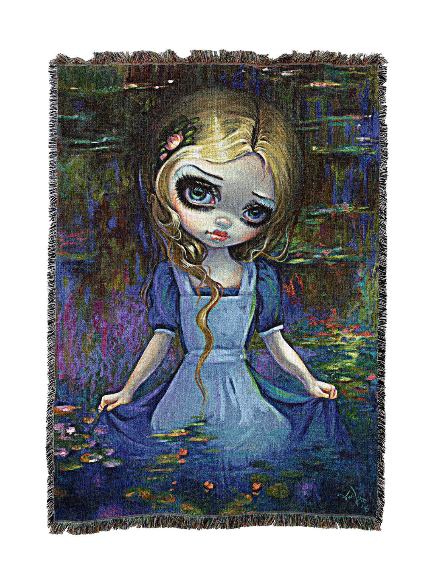 Alice In Monets Waterlilies Blanket