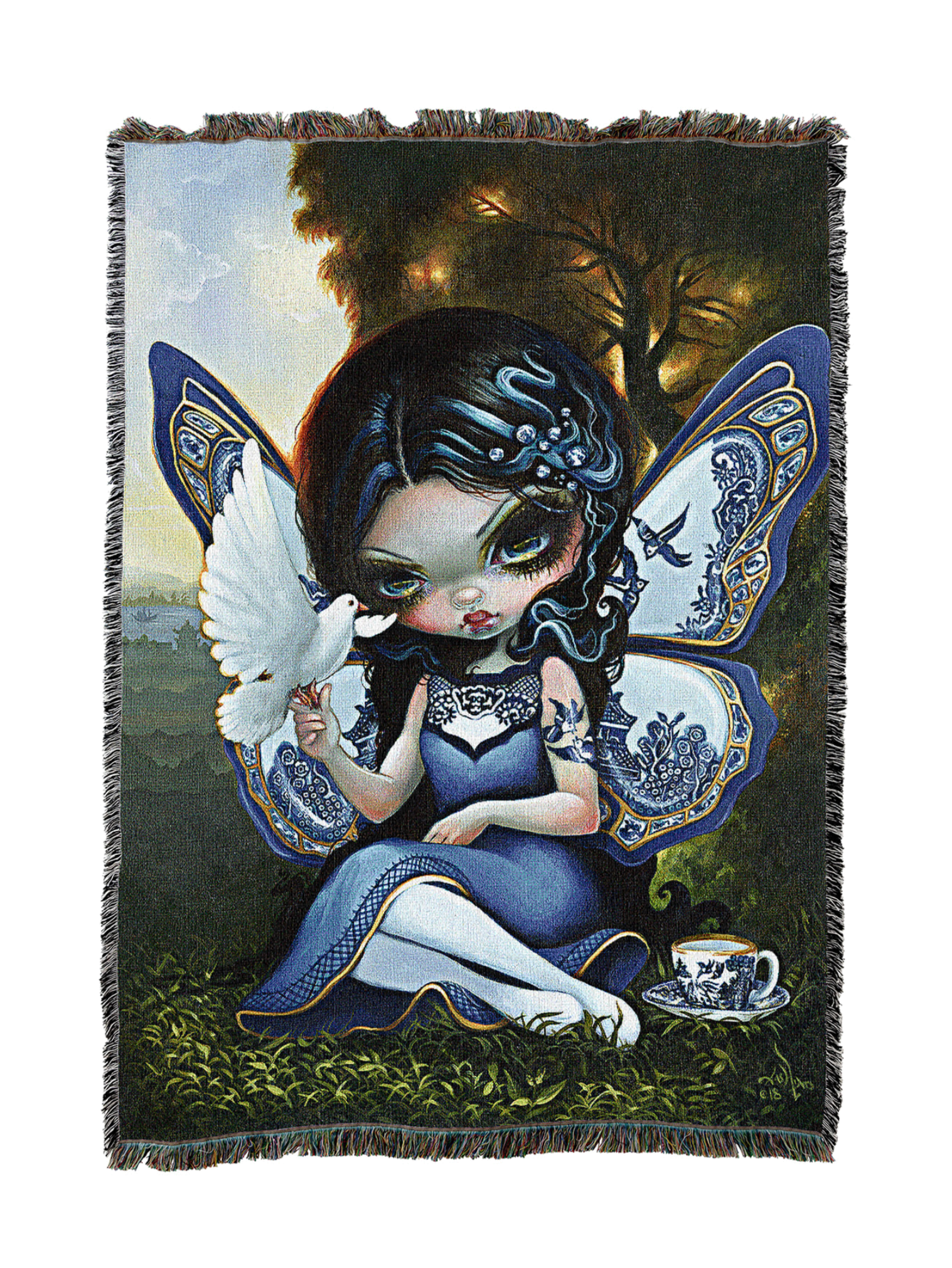 Blue Willow Fairy Blanket