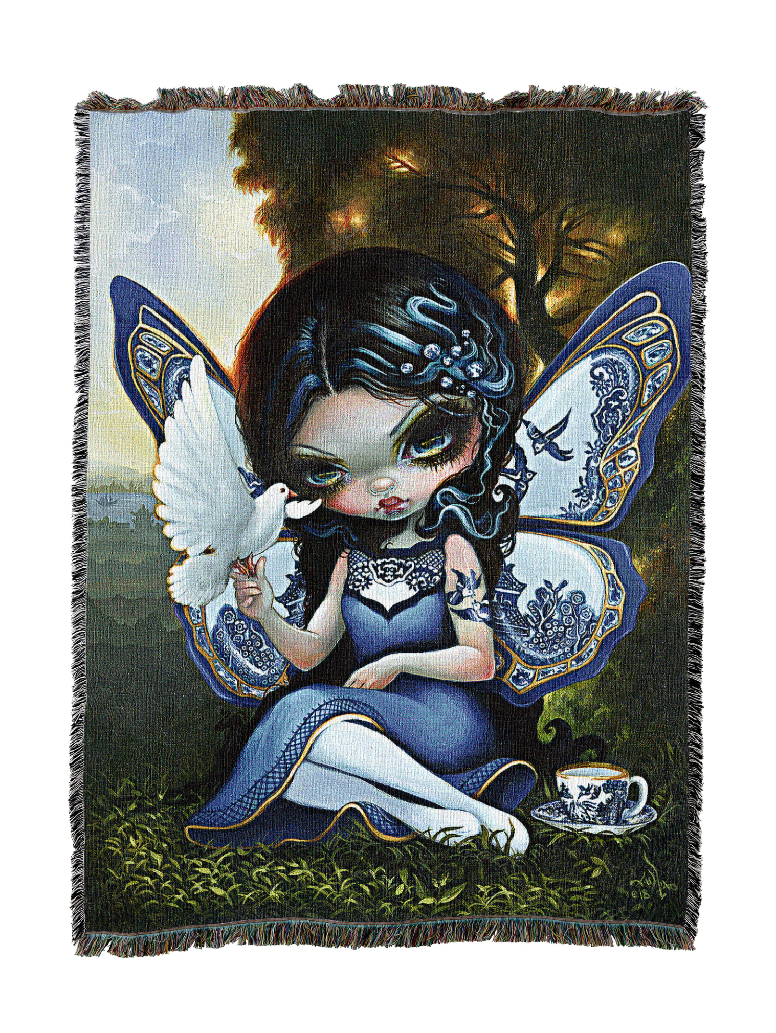 Blue Willow Fairy Blanket
