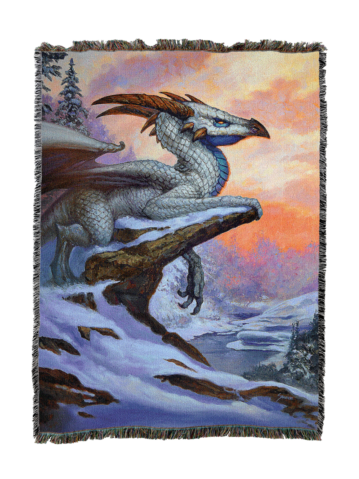 Northeastern Snow Dragon Blanket