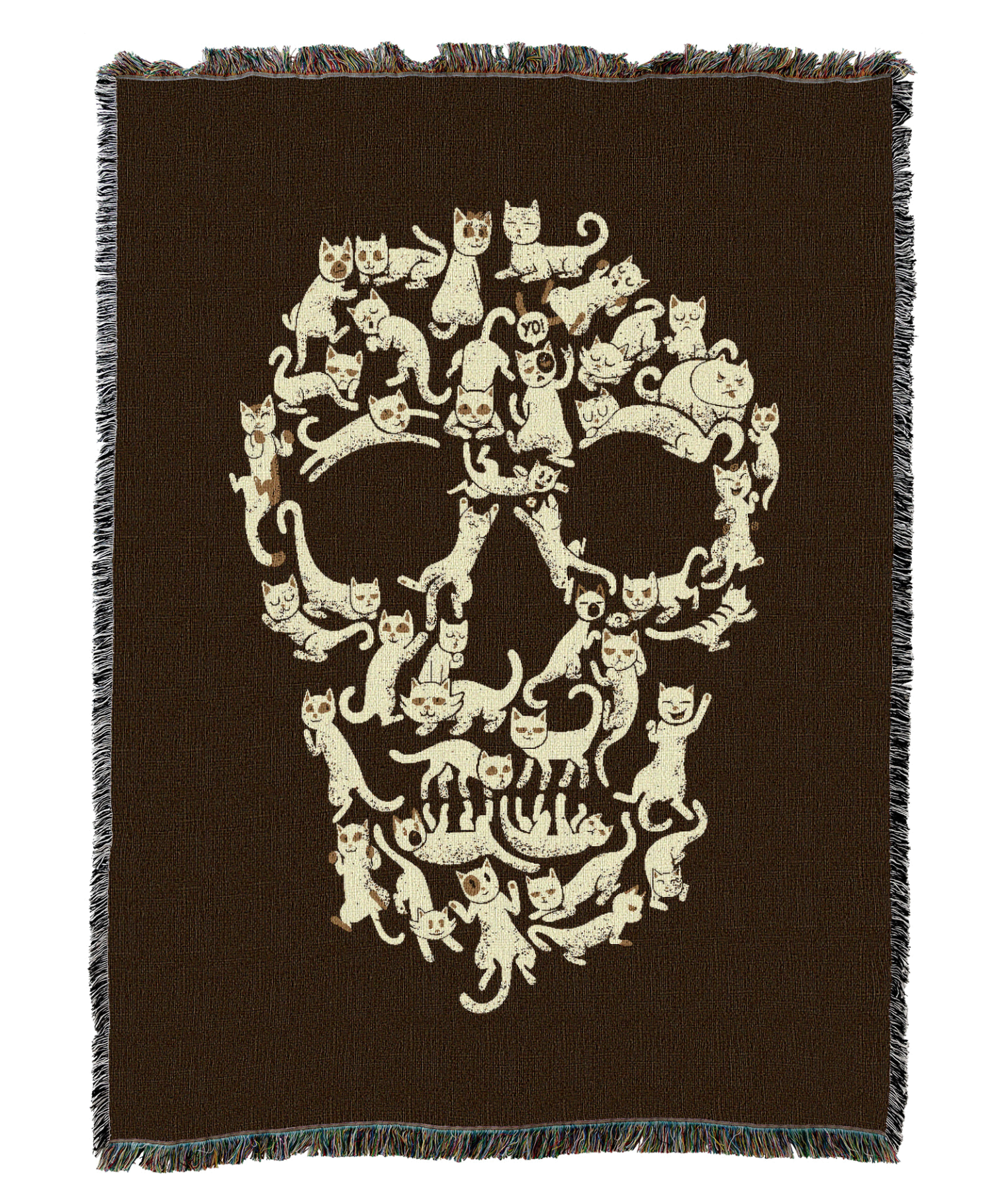 Catskull Brown Blanket