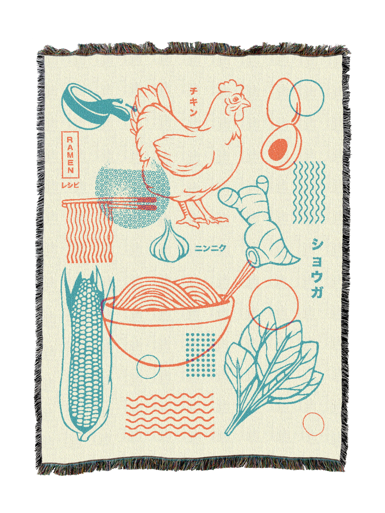 Ramen Recipe Minimalist Blanket
