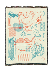 Ramen Recipe Minimalist Blanket