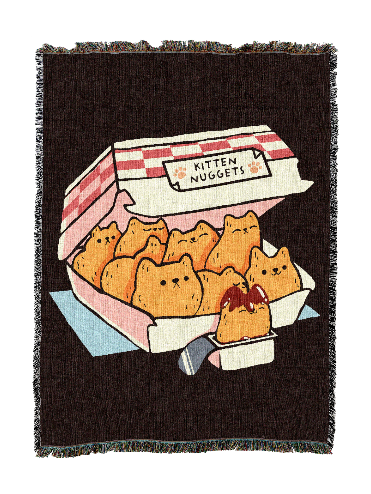 Kitten Nuggets Fast Food Cat Blanket