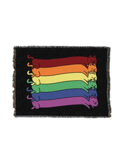 Rainbow Cats Pride Flag Blanket