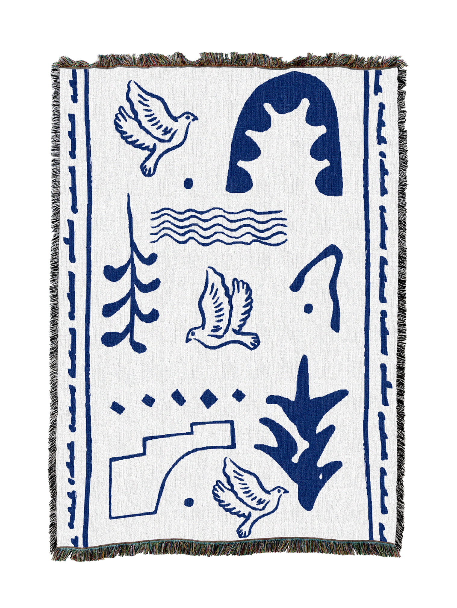 Doves In Blue Blanket
