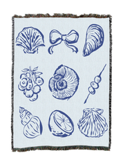 Slice Of Sea Life In Blue Blanket