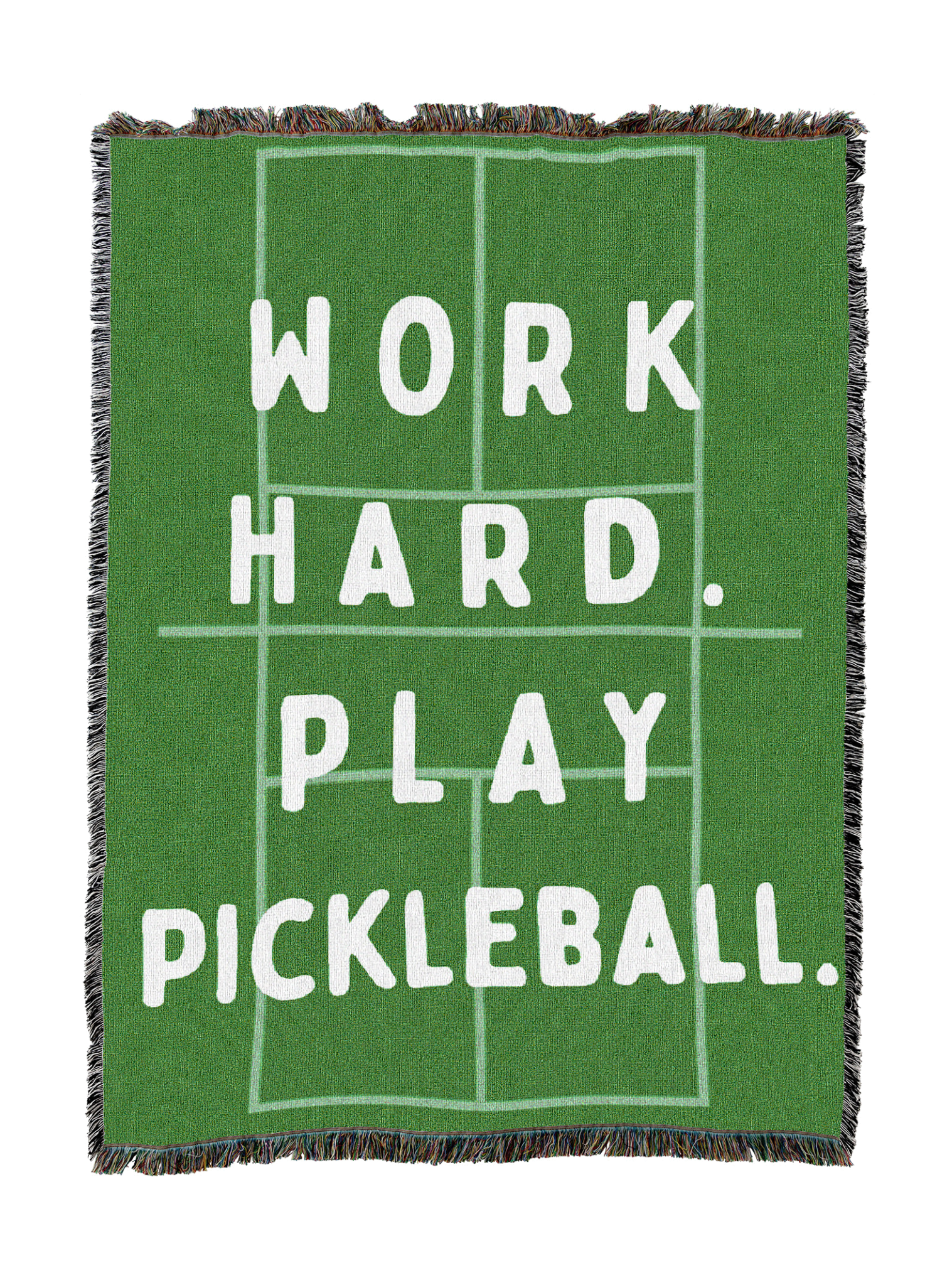 Work Hard Play Pickleball Blanket