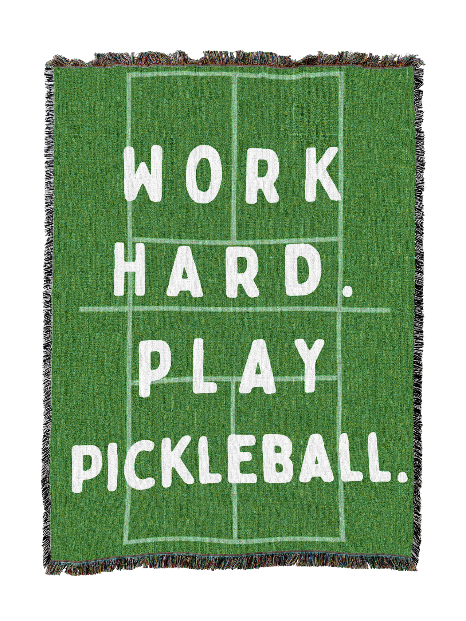 Work Hard Play Pickleball Blanket