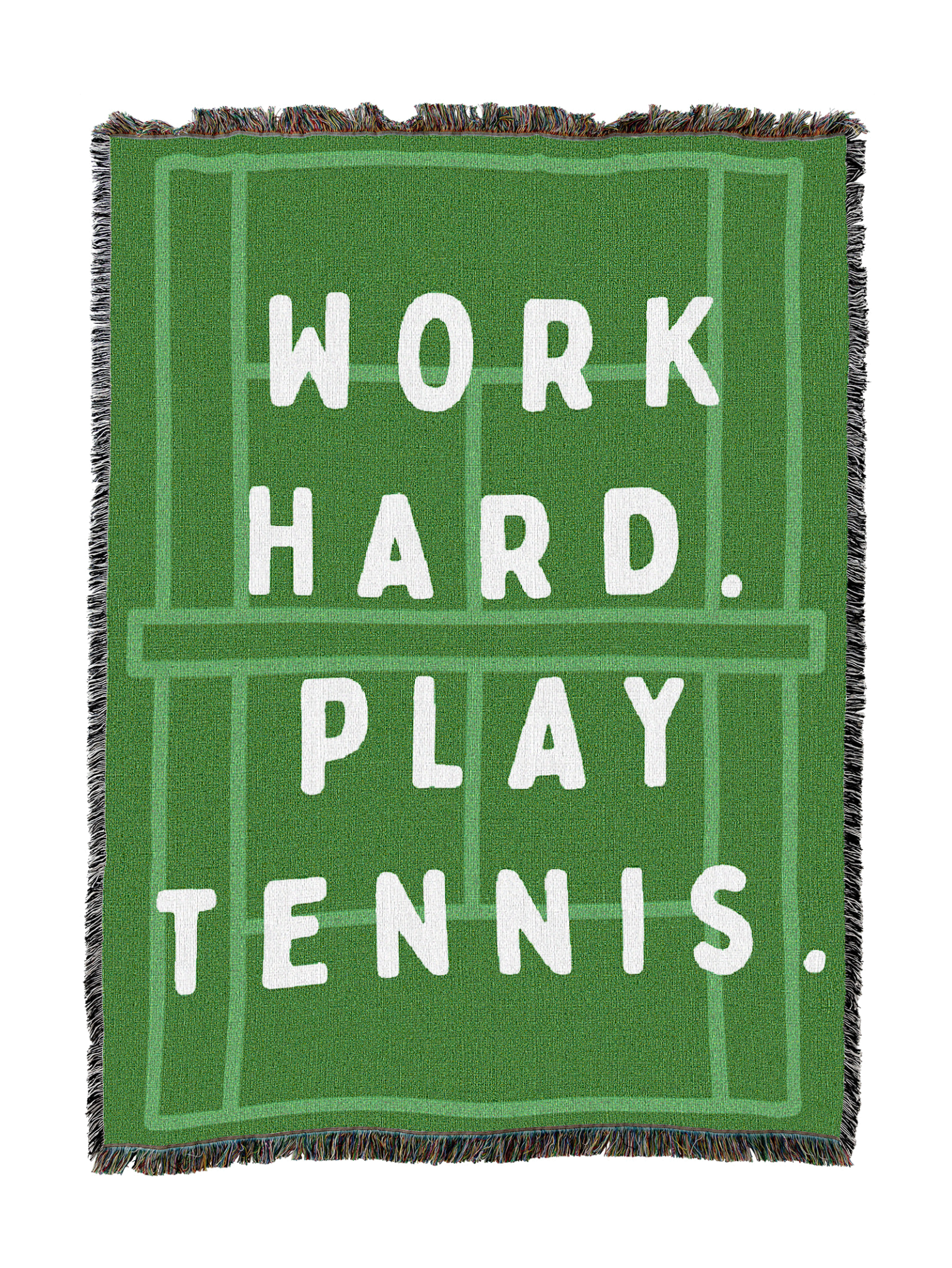 Work Hard Play Tennis Blanket