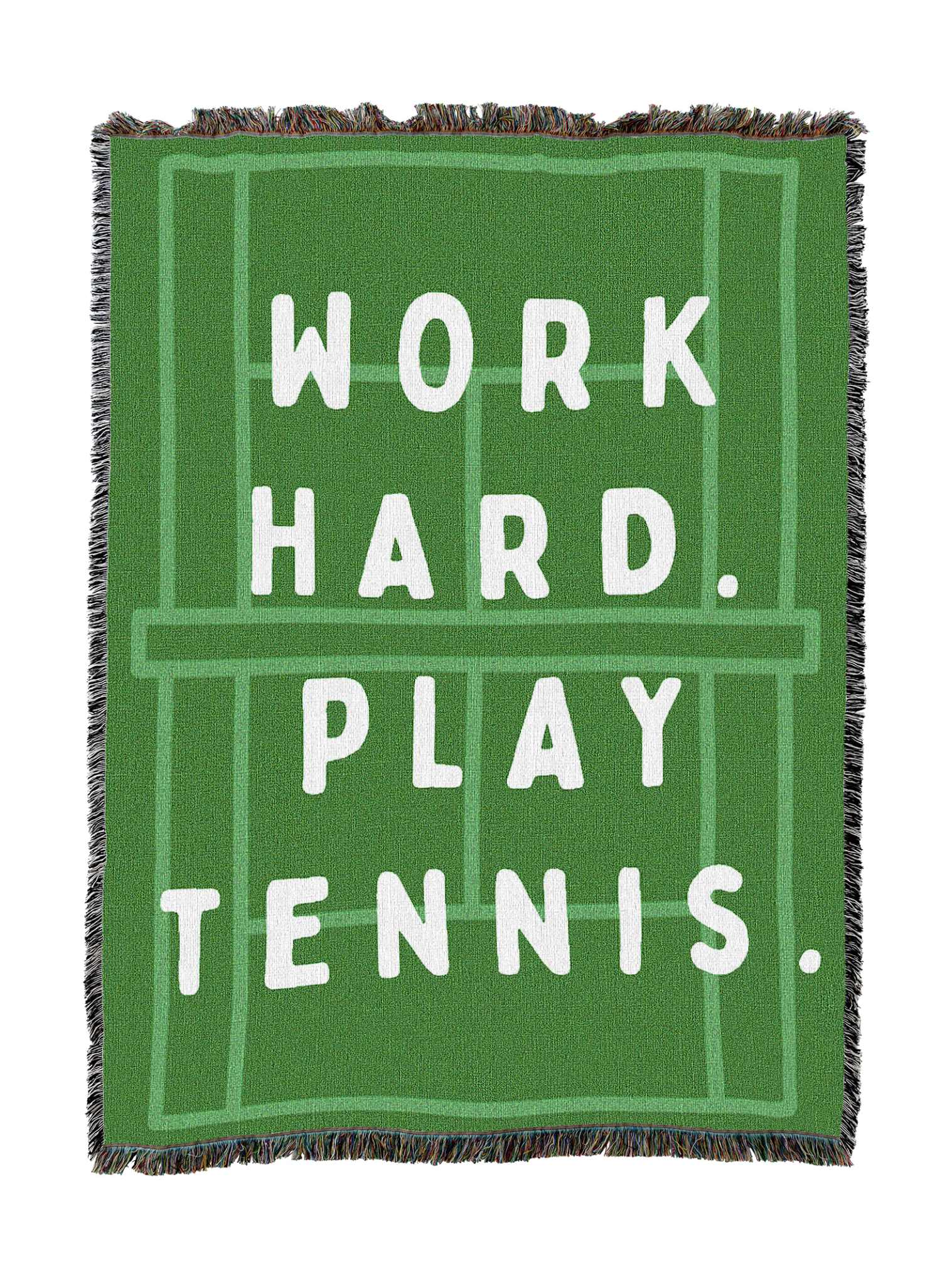 Work Hard Play Tennis Blanket