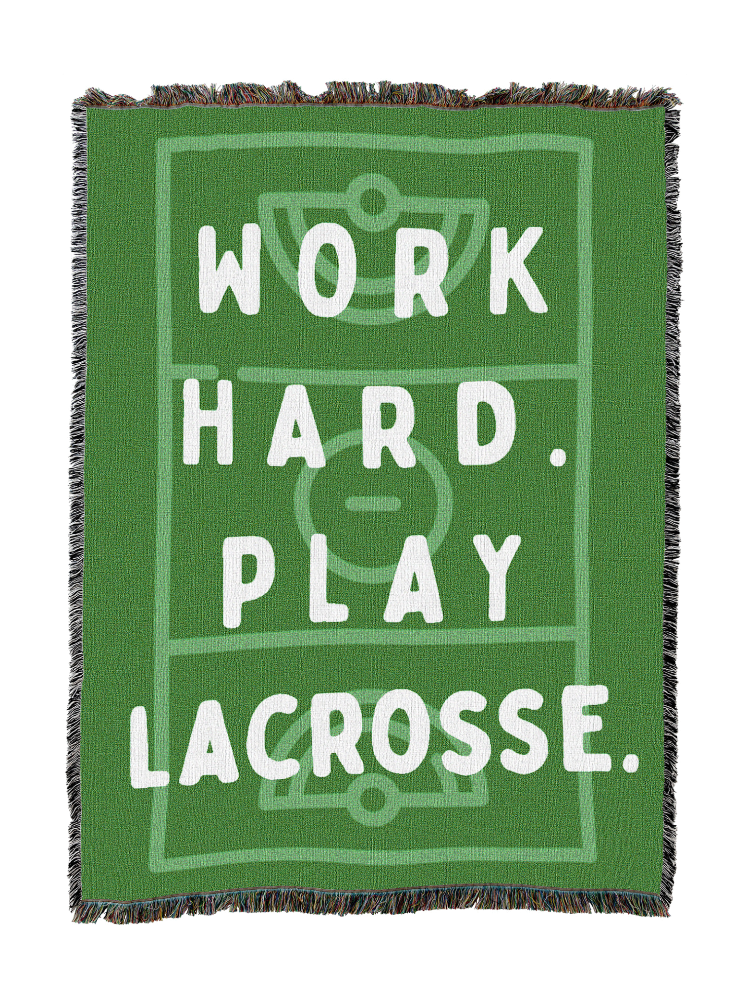Work Hard Play Lacross Blanket