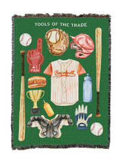Baseball Tools Of The Trade Blanket