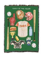 Baseball Tools Of The Trade Blanket