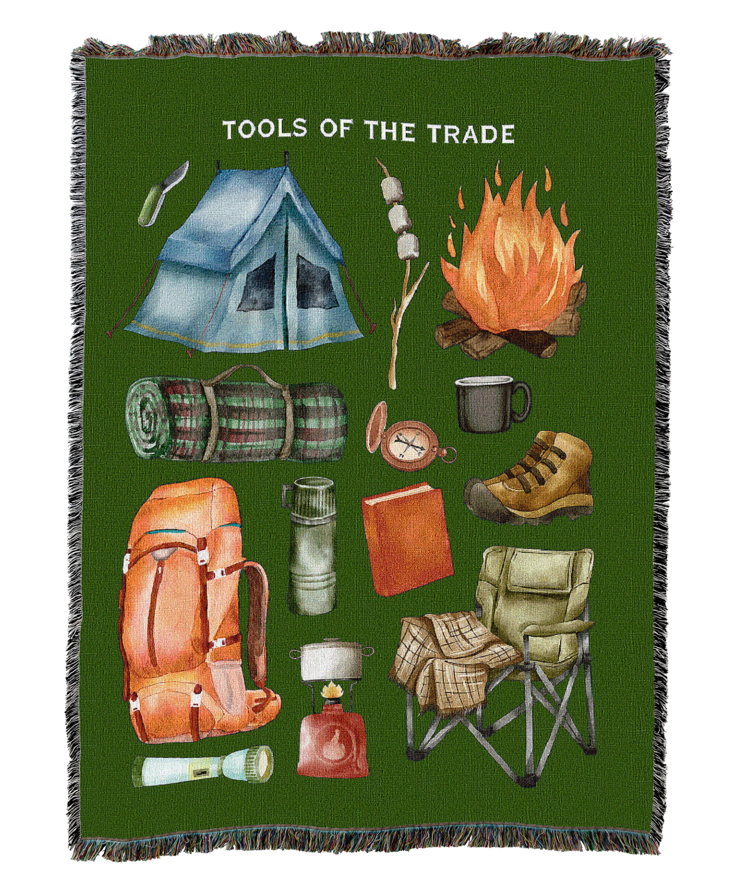 Camping Tools of the Trade Blanket