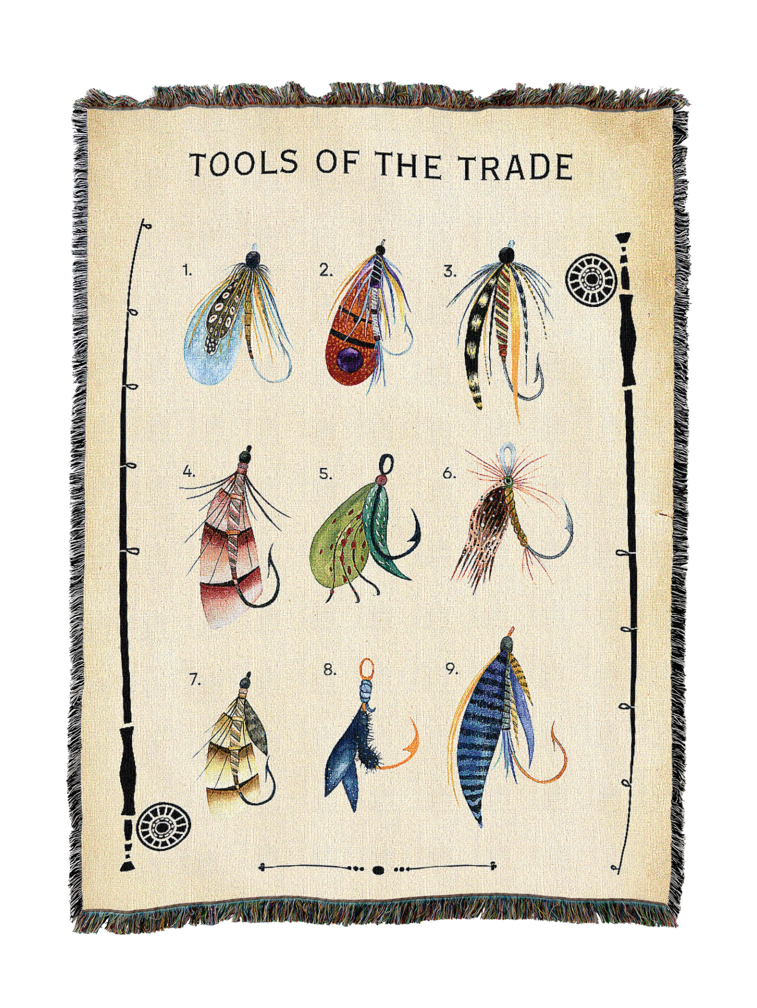 Fly Fishing Tools Of The Trade Blanket