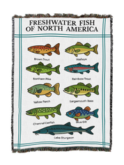 Freshwater Fish of North America Blanket