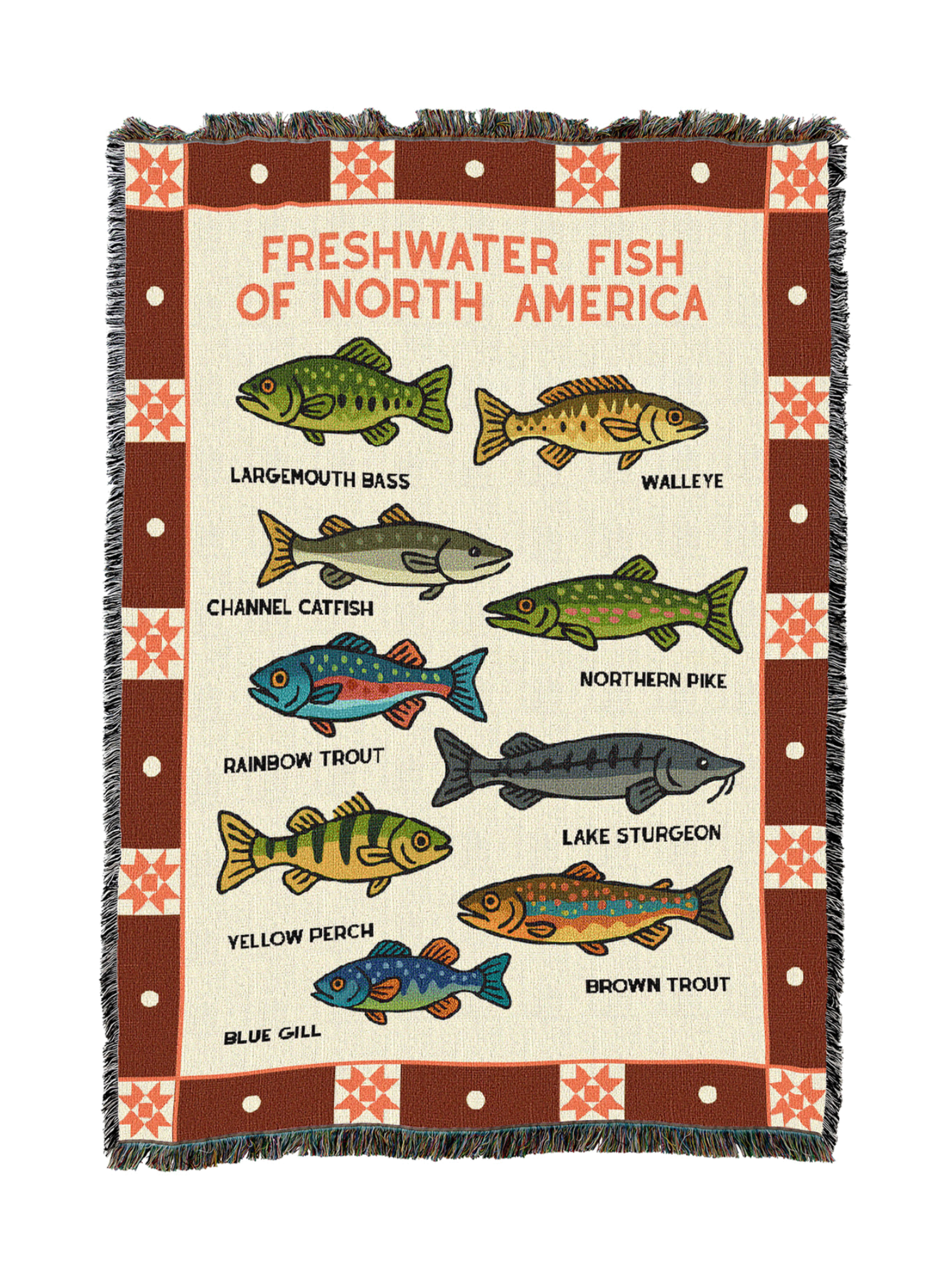 Freshwater Fish Of North America Ii Blanket