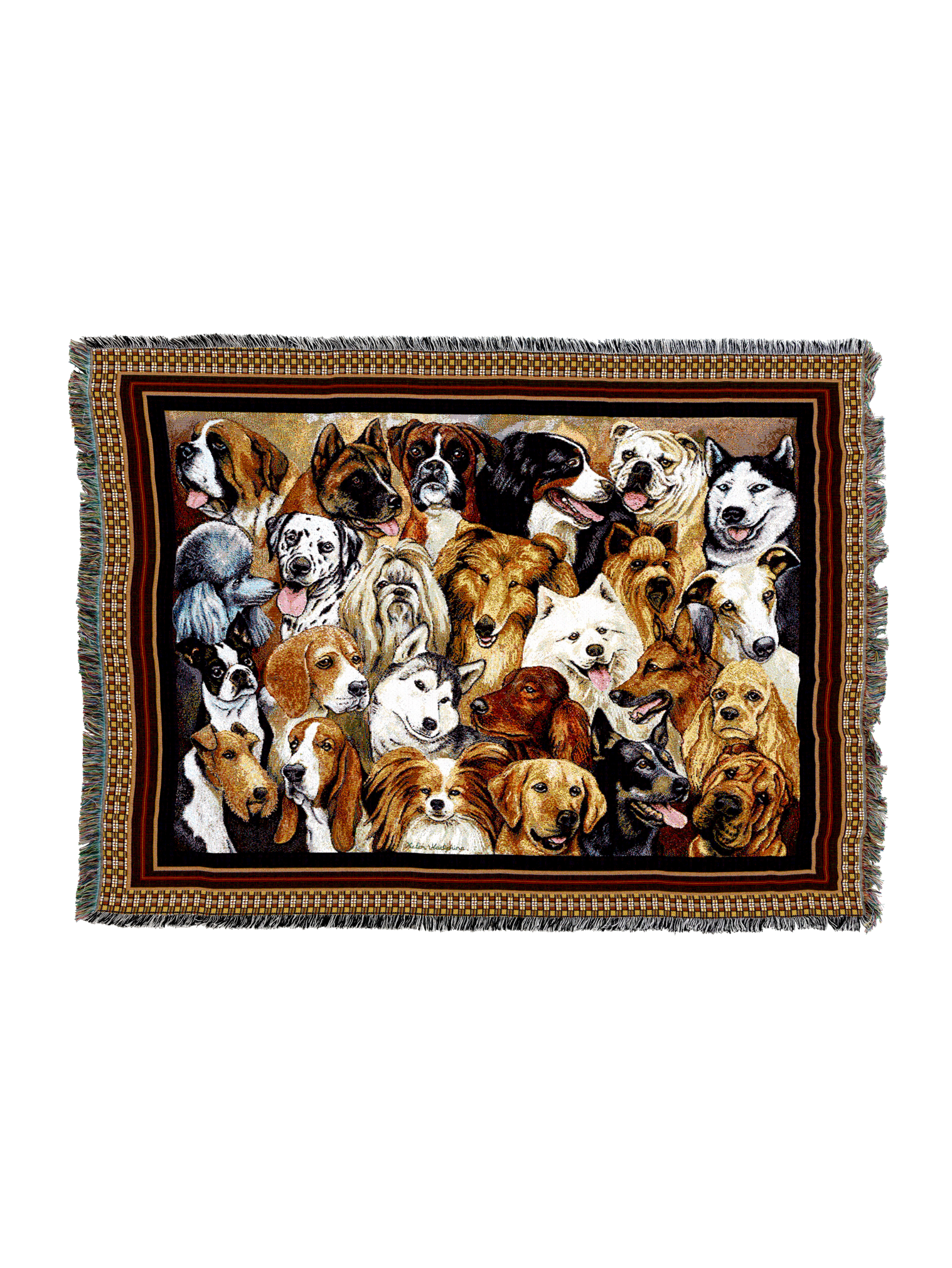 Man's Best Friend Dog Collage Blanket