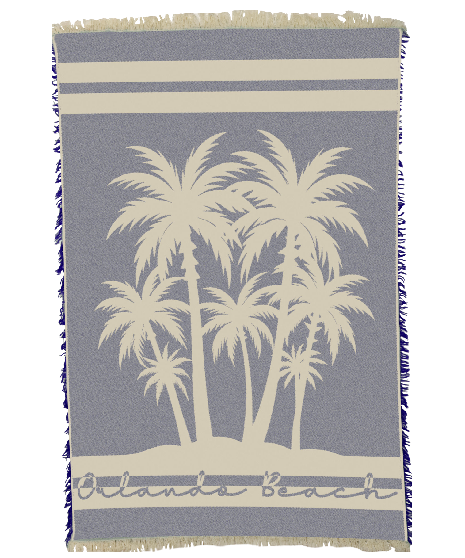 Orlando Beach Palms Purple Towel