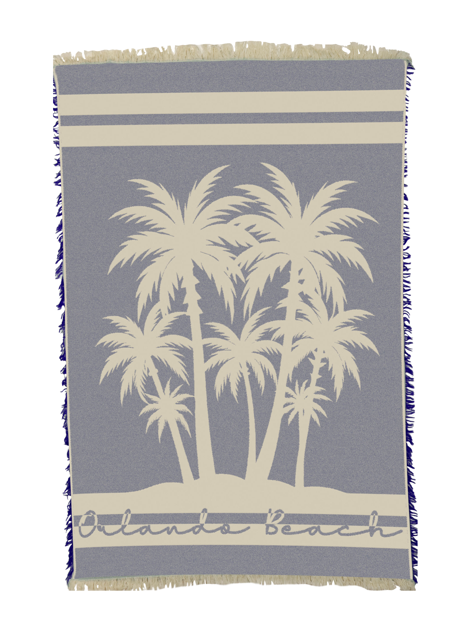 Orlando Beach Palms Purple Towel
