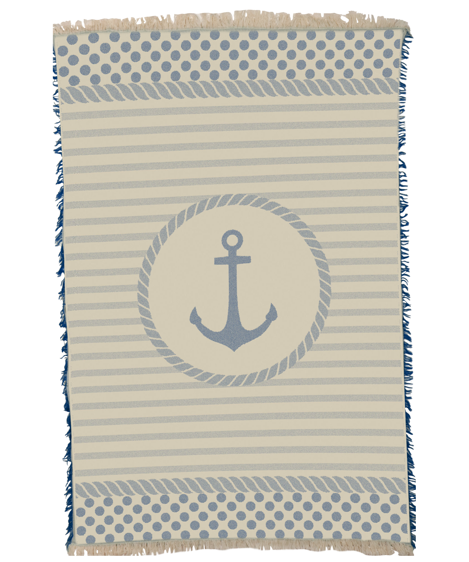 Anchor in Dark Blue Towel