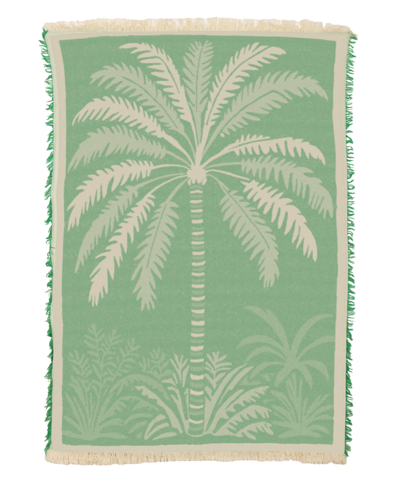 Tropical Tree Green Towel