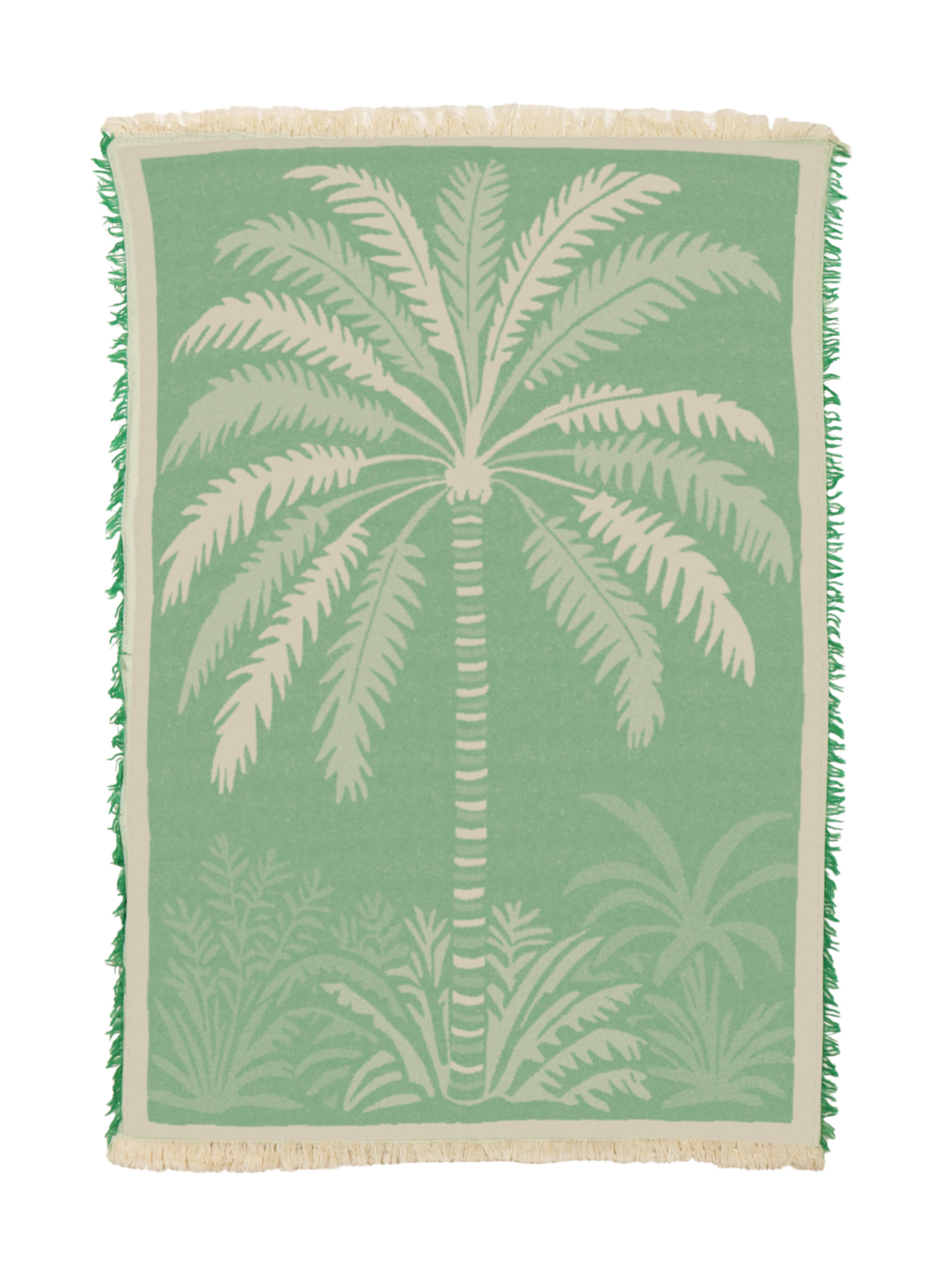 Tropical Tree Green Towel