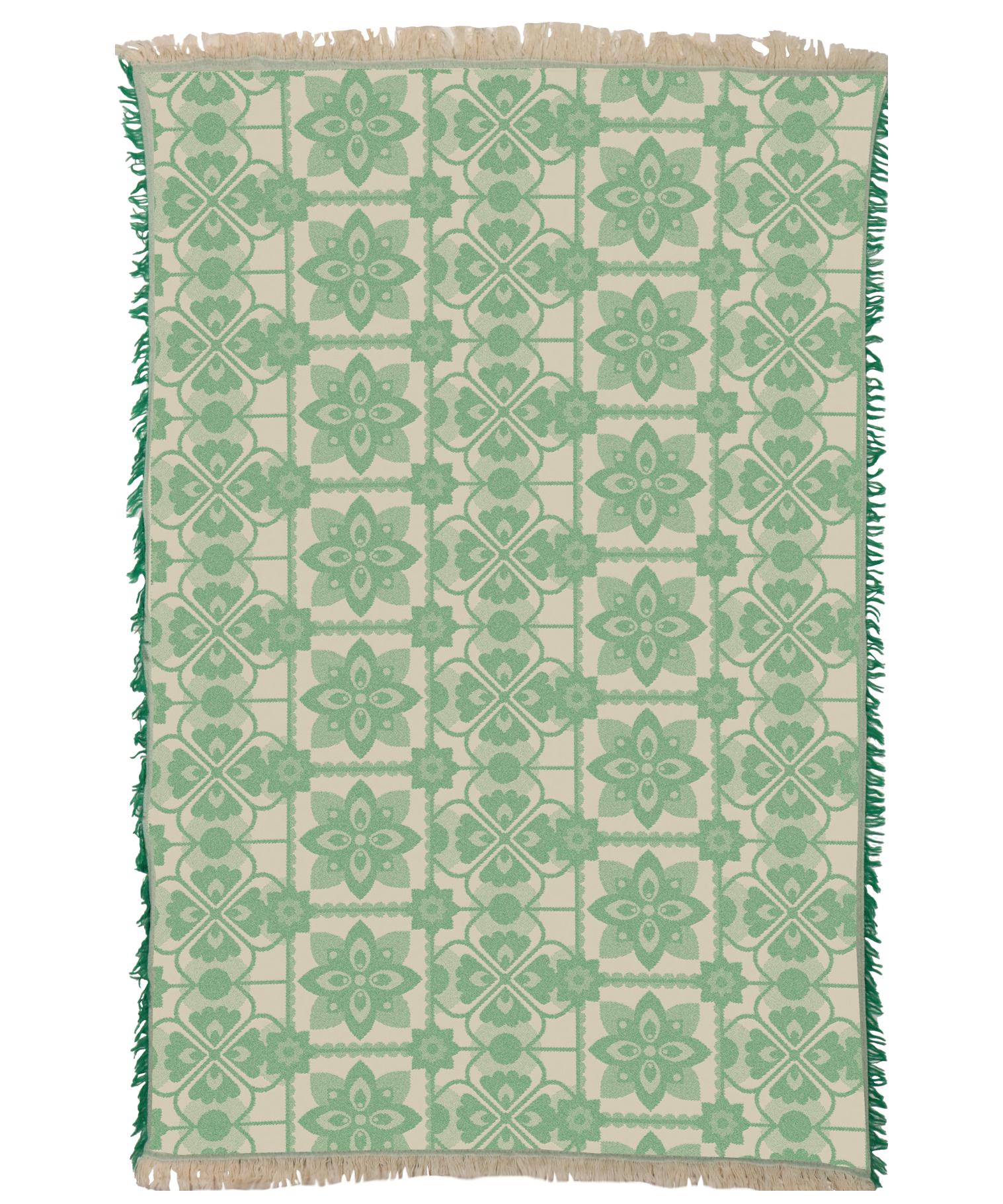 Tile Green Towel