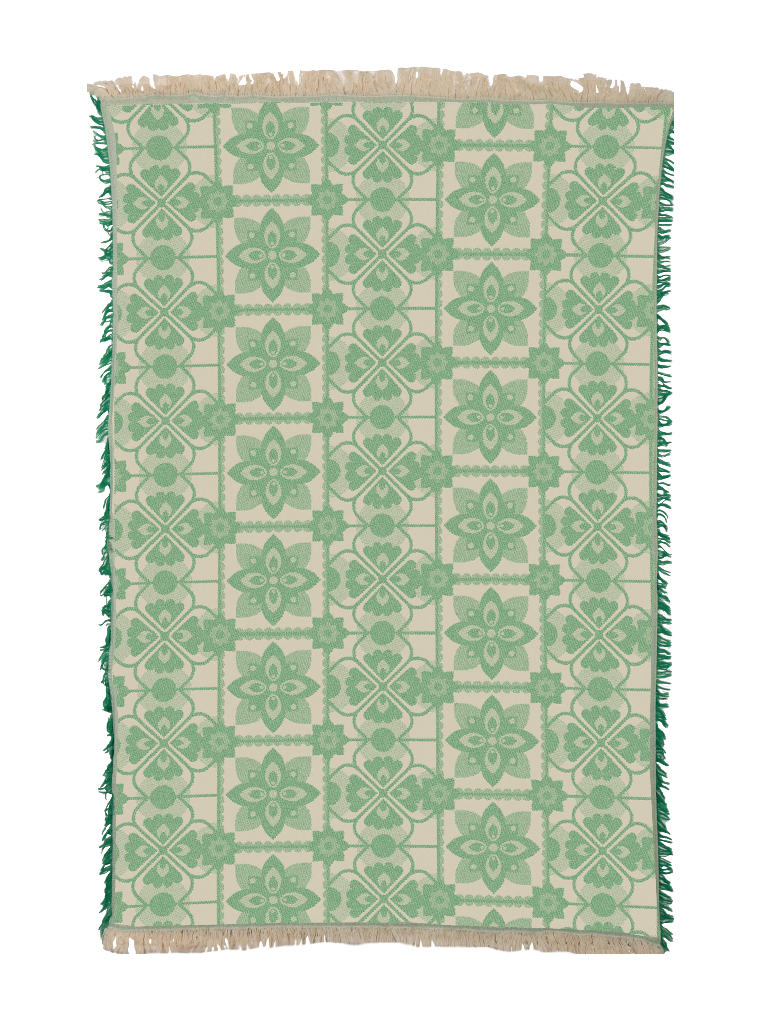 Tile Green Towel
