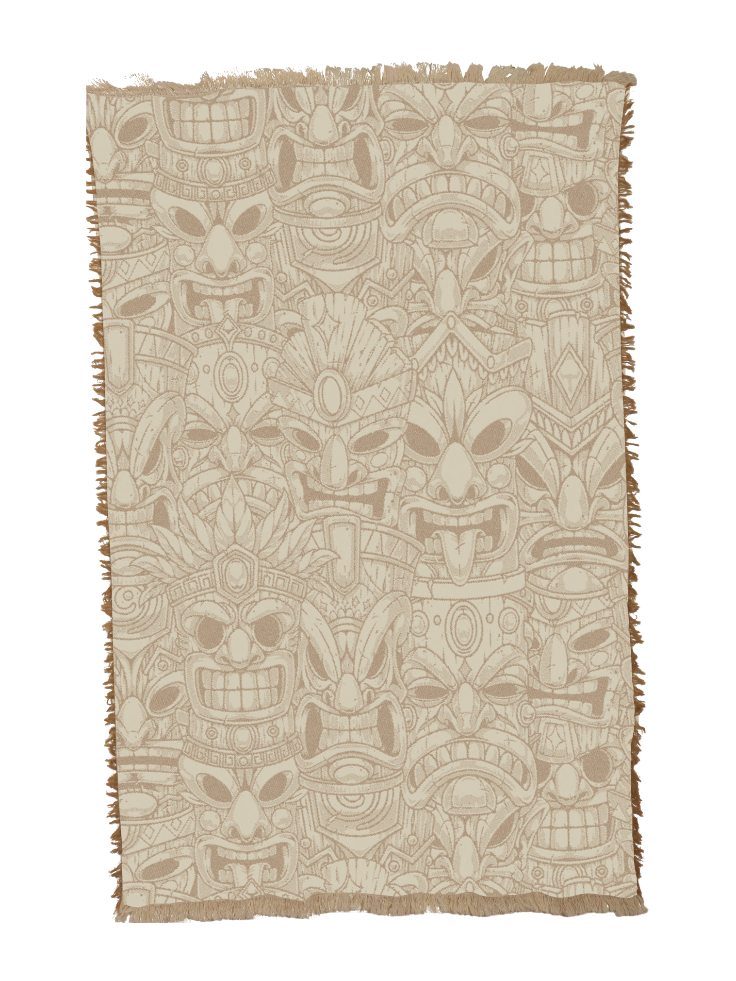 Tiki Faces Towel