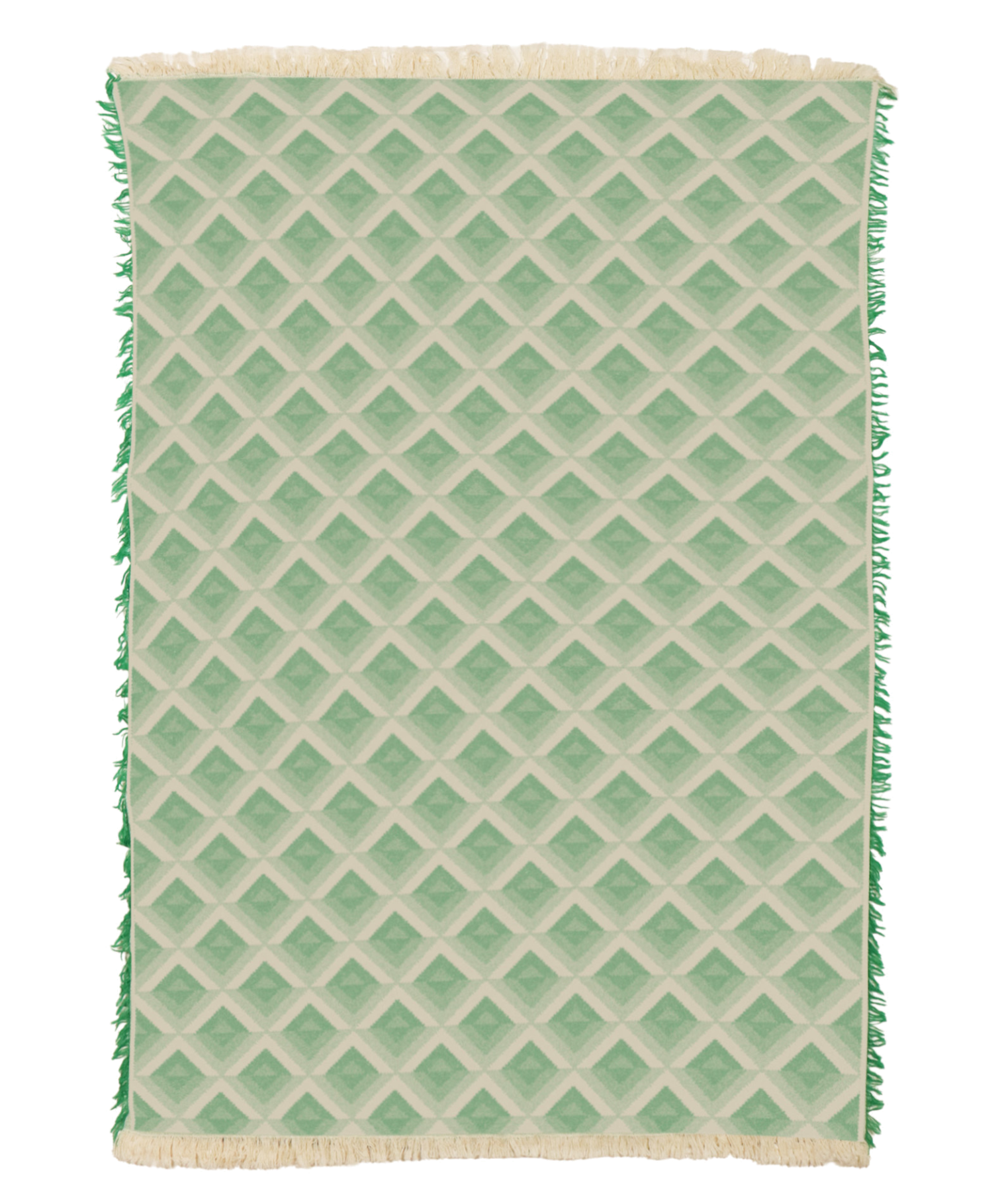 Diamond Pattern Green Towel
