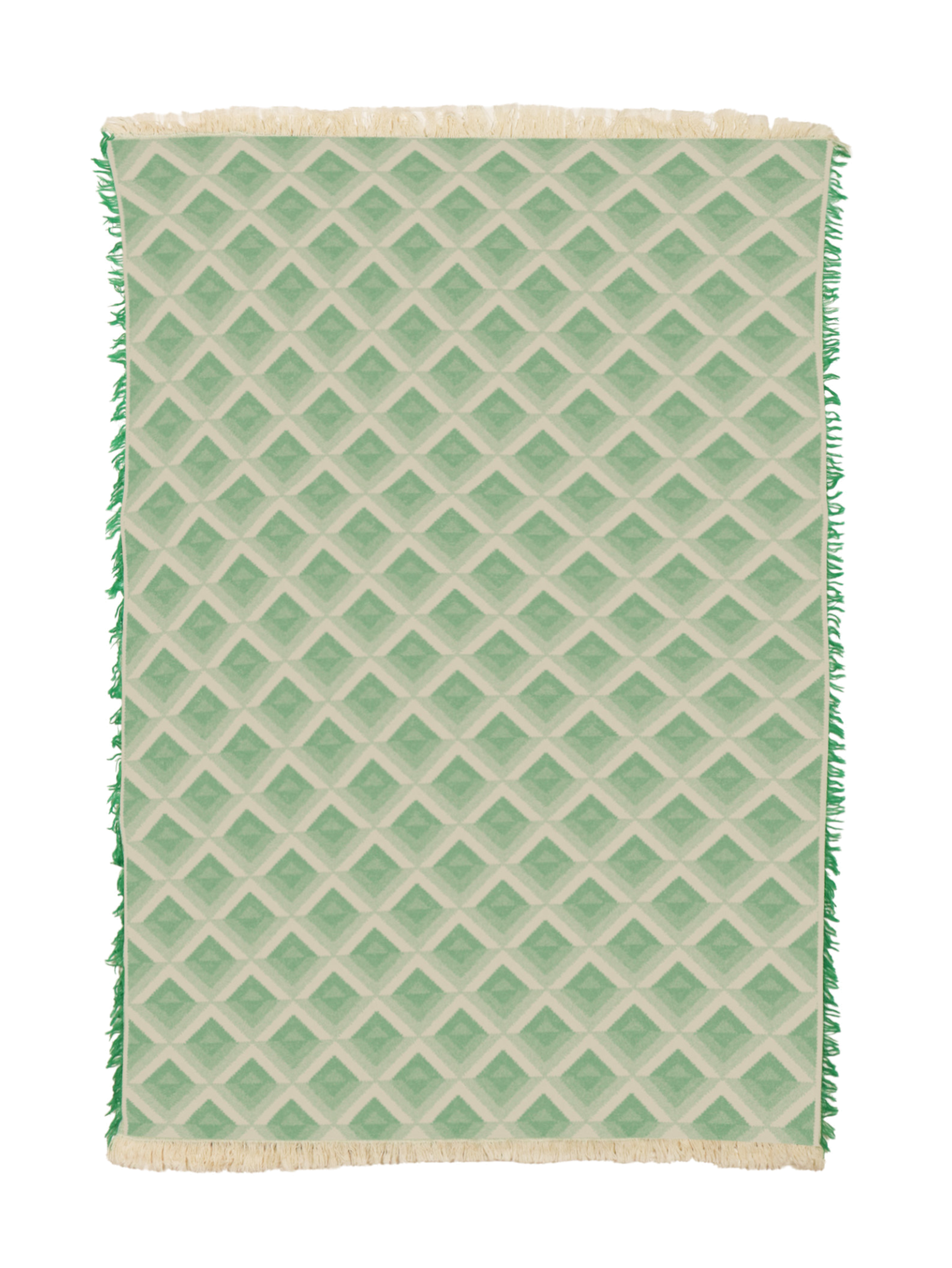 Diamond Pattern Green Towel