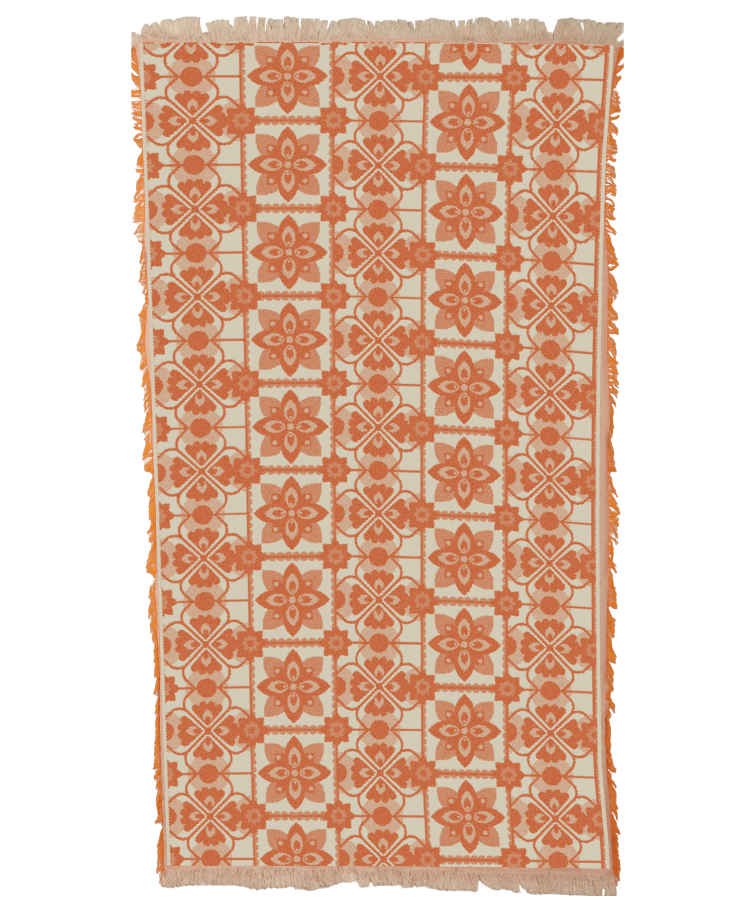 Tiles 2 in Orange Small Towel