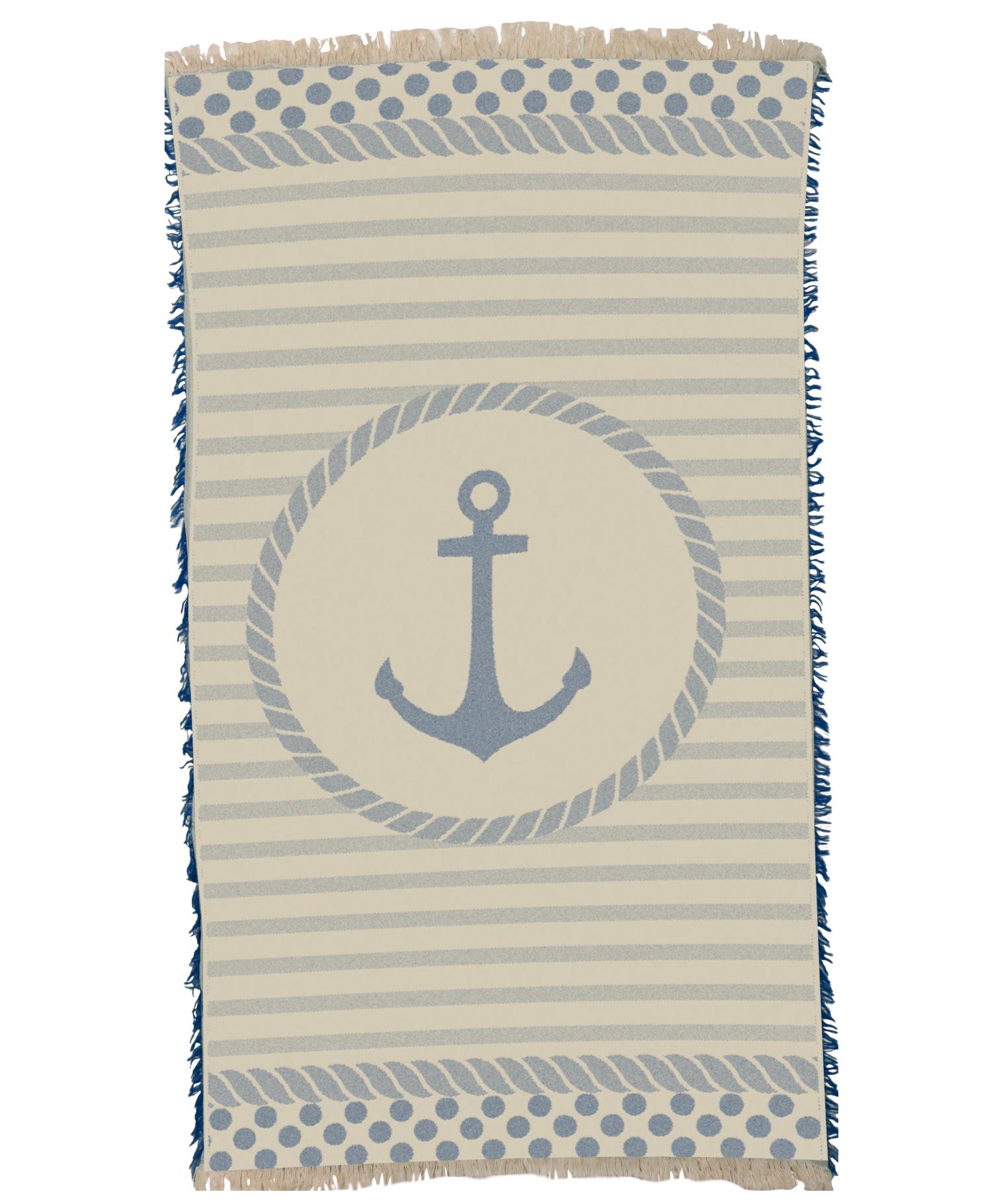 Anchor in Dark Blue Small Towel